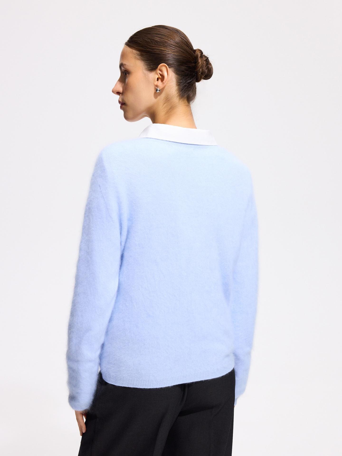 Blue Wool Jumper, Blue, medium