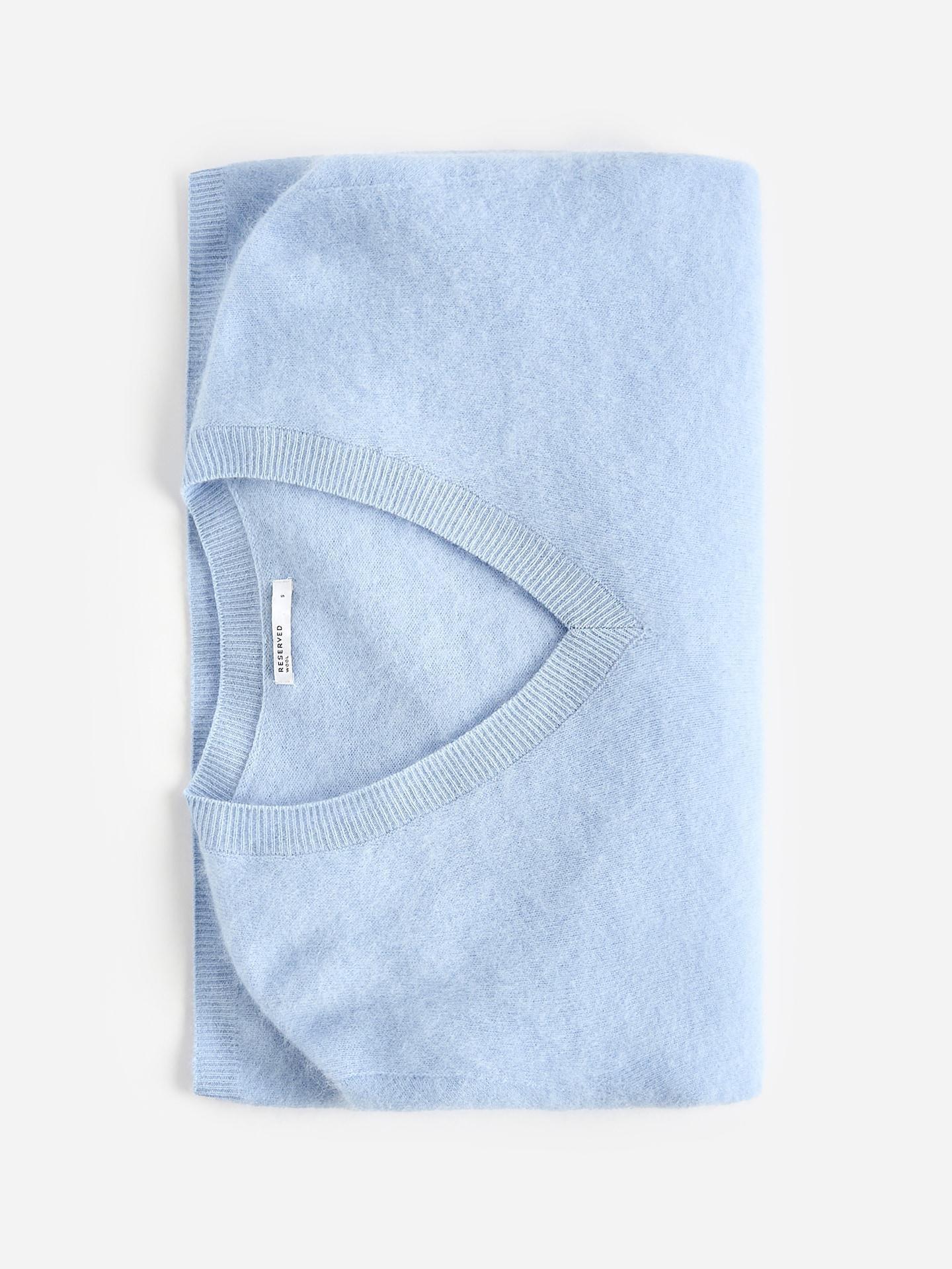 Blue Wool Jumper, Blue, large image number 5