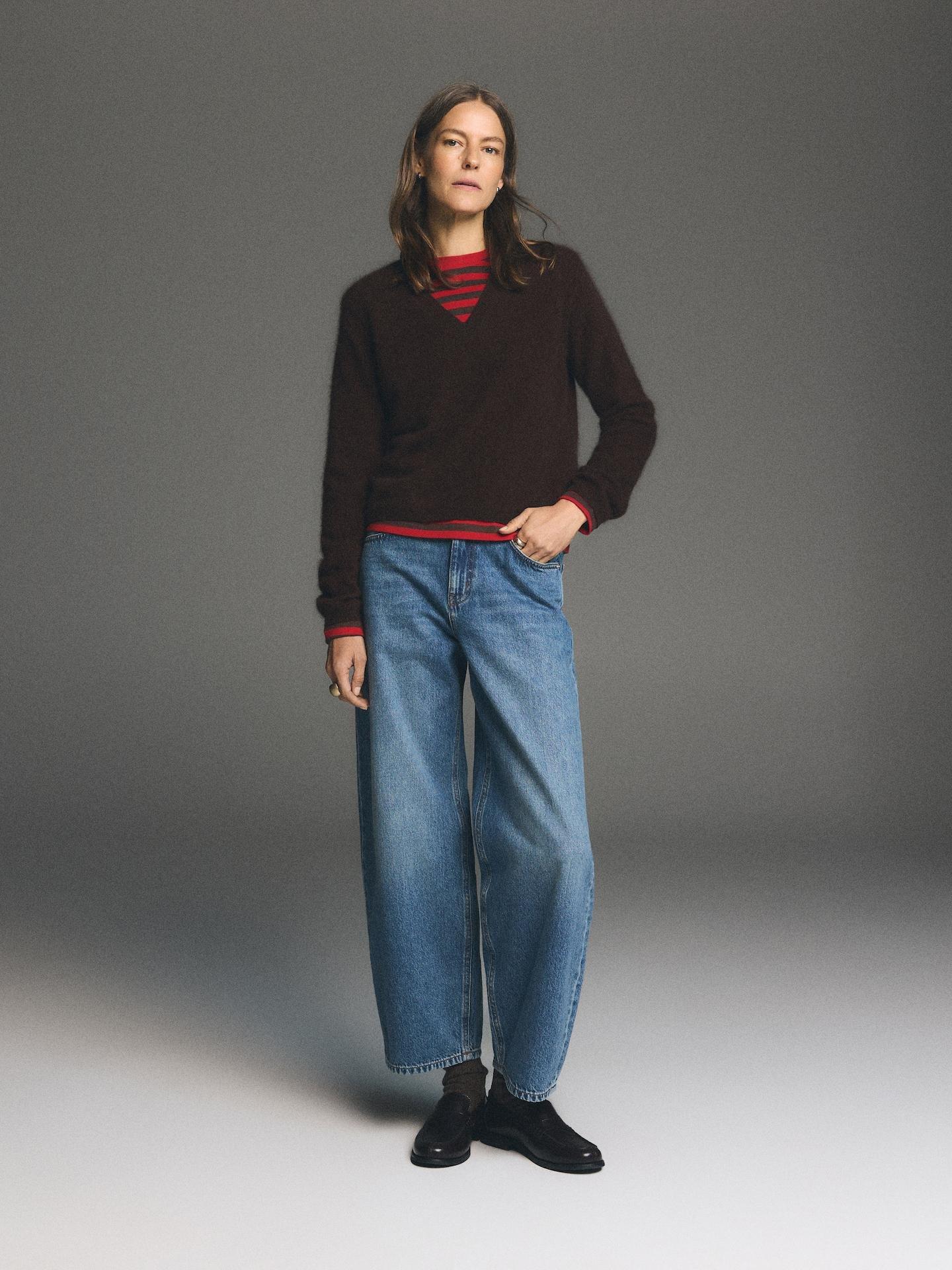 Brown Wool Jumper, Brown, medium