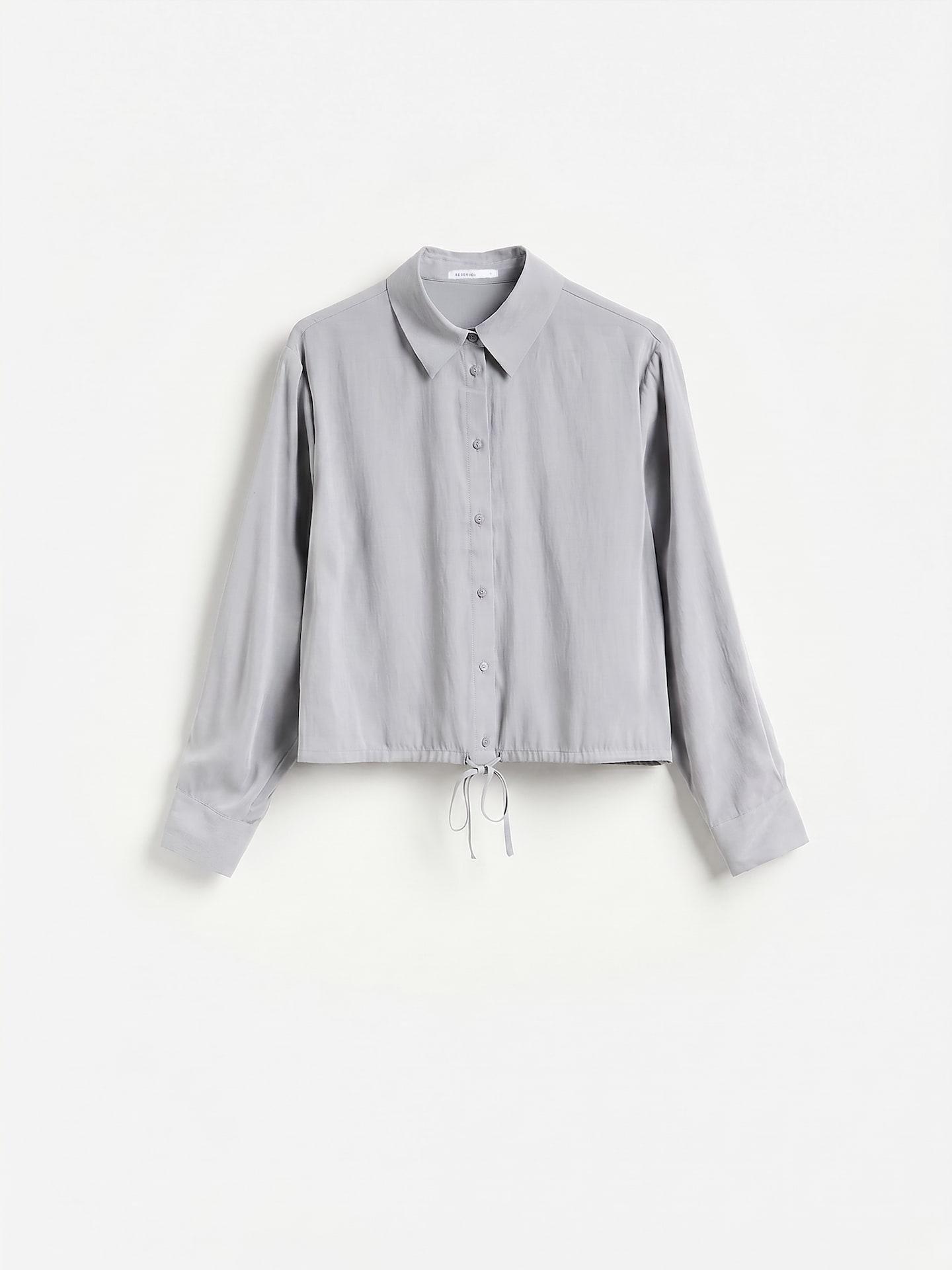 Grey Modal Blend Shirt, Light grey, large image number 3