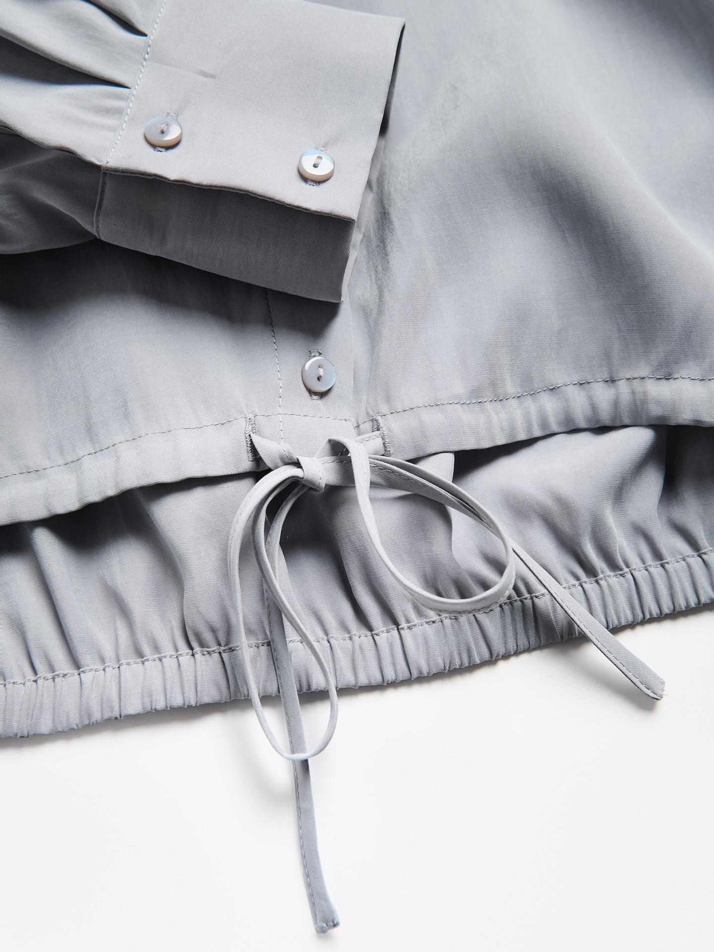 Grey Modal Blend Shirt, Light grey, large image number 4