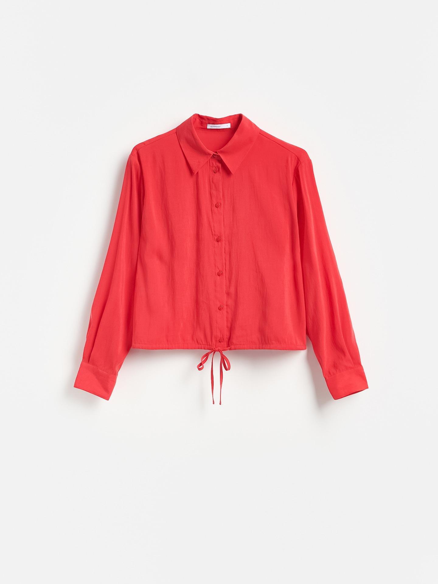 Red Modal Blend Shirt, Red, large image number 3
