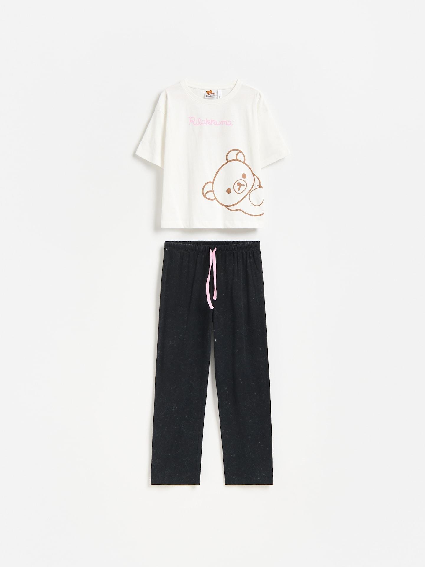 Pink Two-Piece Rilakkuma Pyjamas, Pink, medium