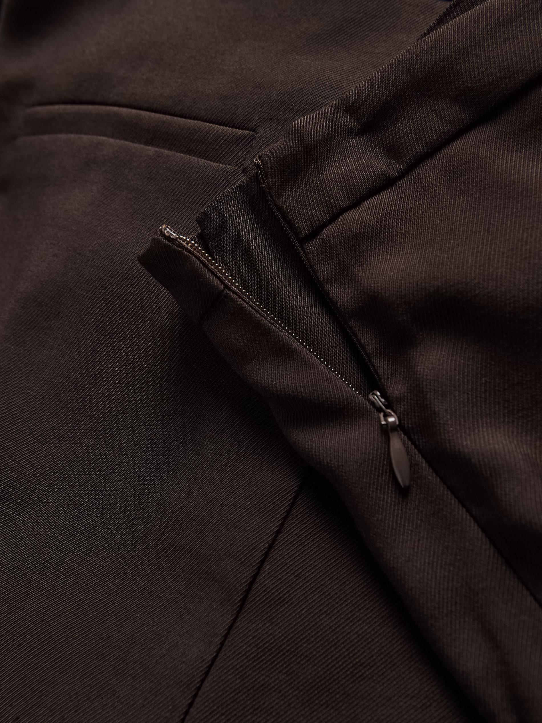 تنورة شورت من خليط فيسكوز بني, Brown, large image number 3