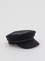 Reserved - Black Baker Boy Hat With Decorative Rivets, Women