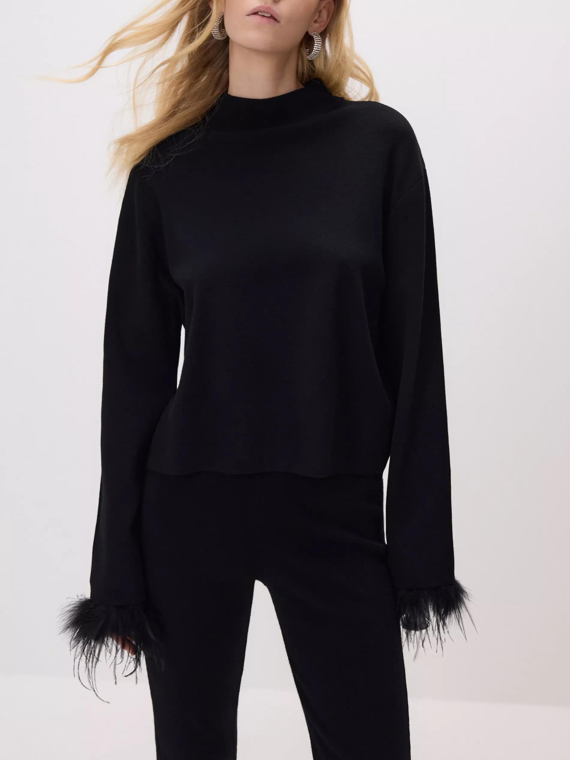 Black Sweater, Black, large image number 2