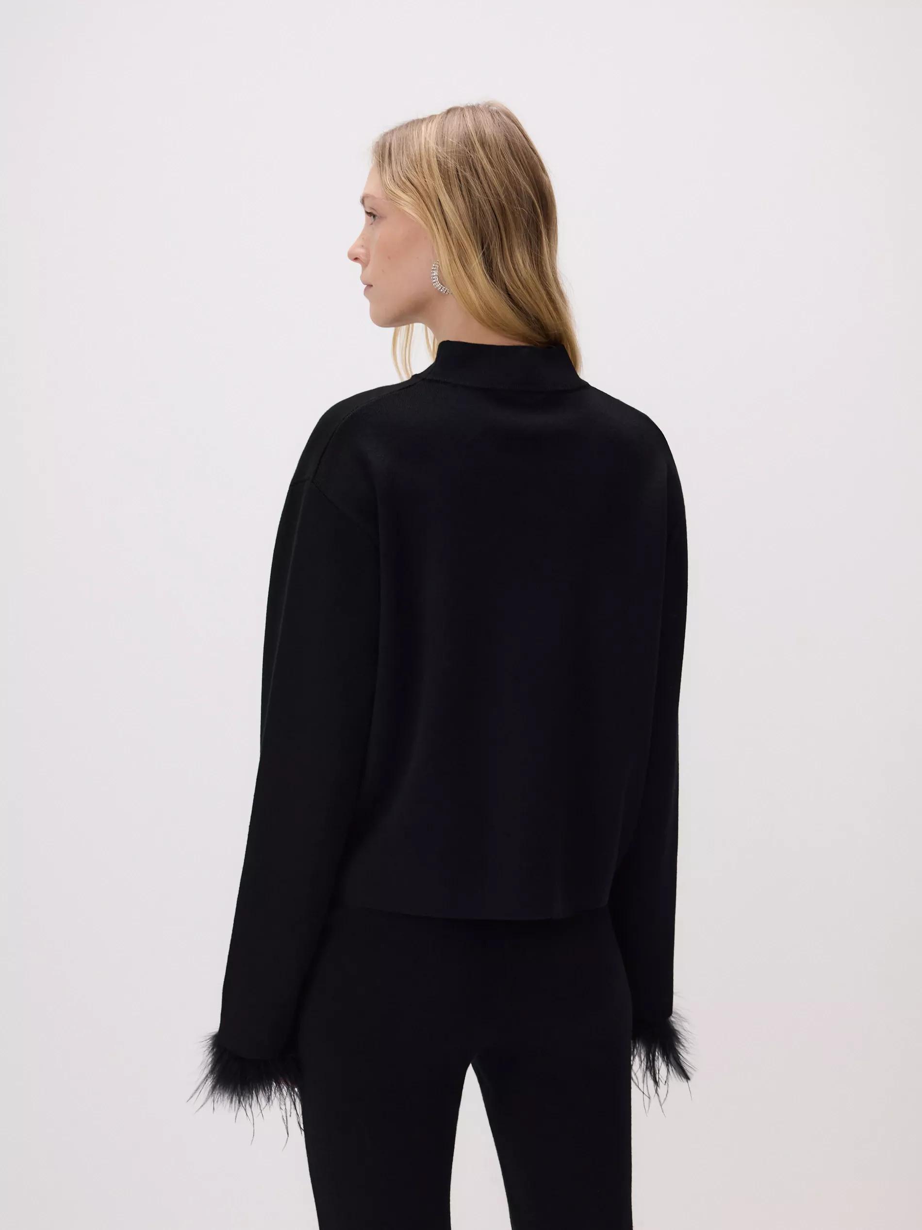 Black Sweater, Black, large image number 3