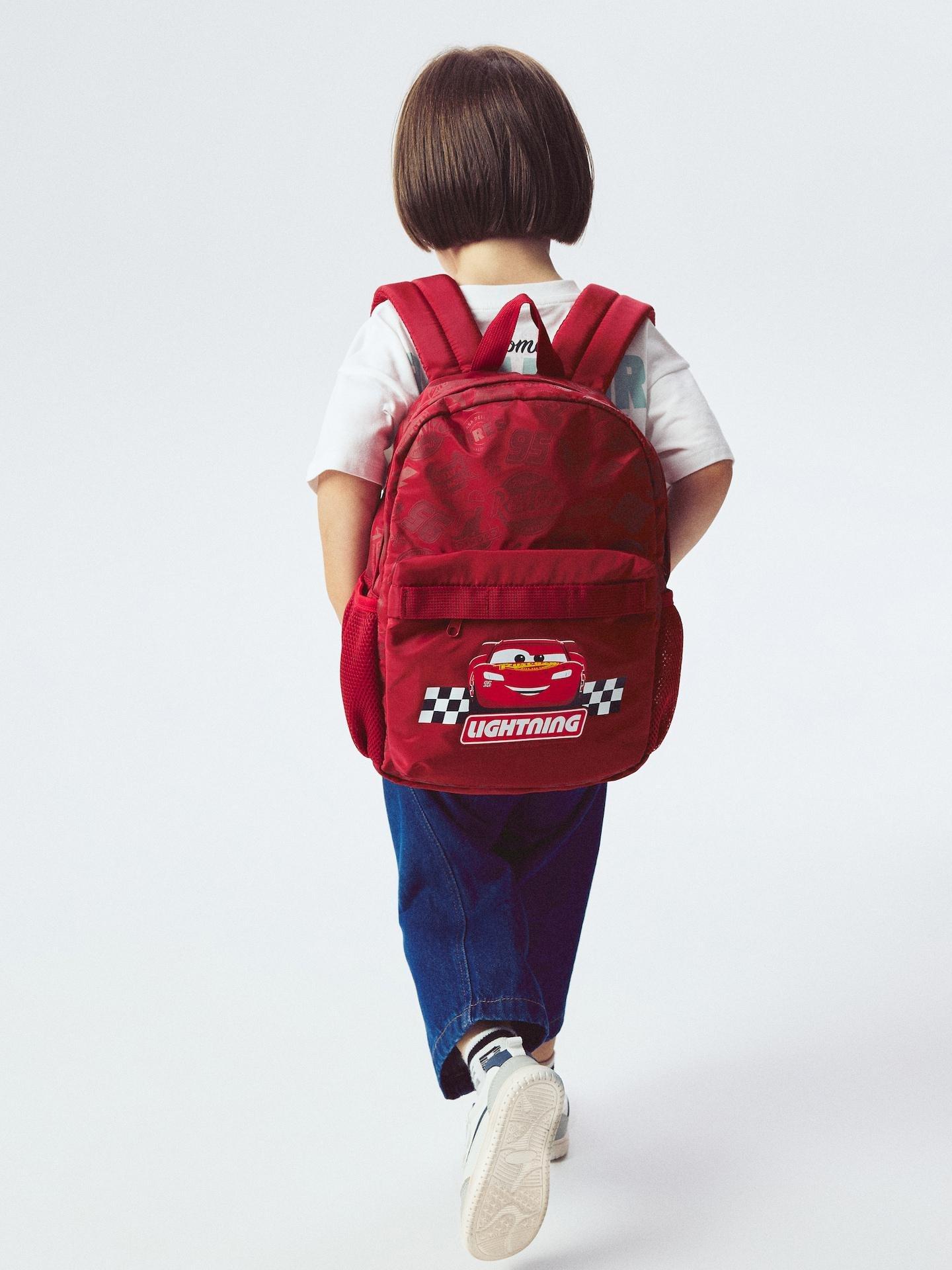 Red Cars Backpack, Burgundy, large image number 5