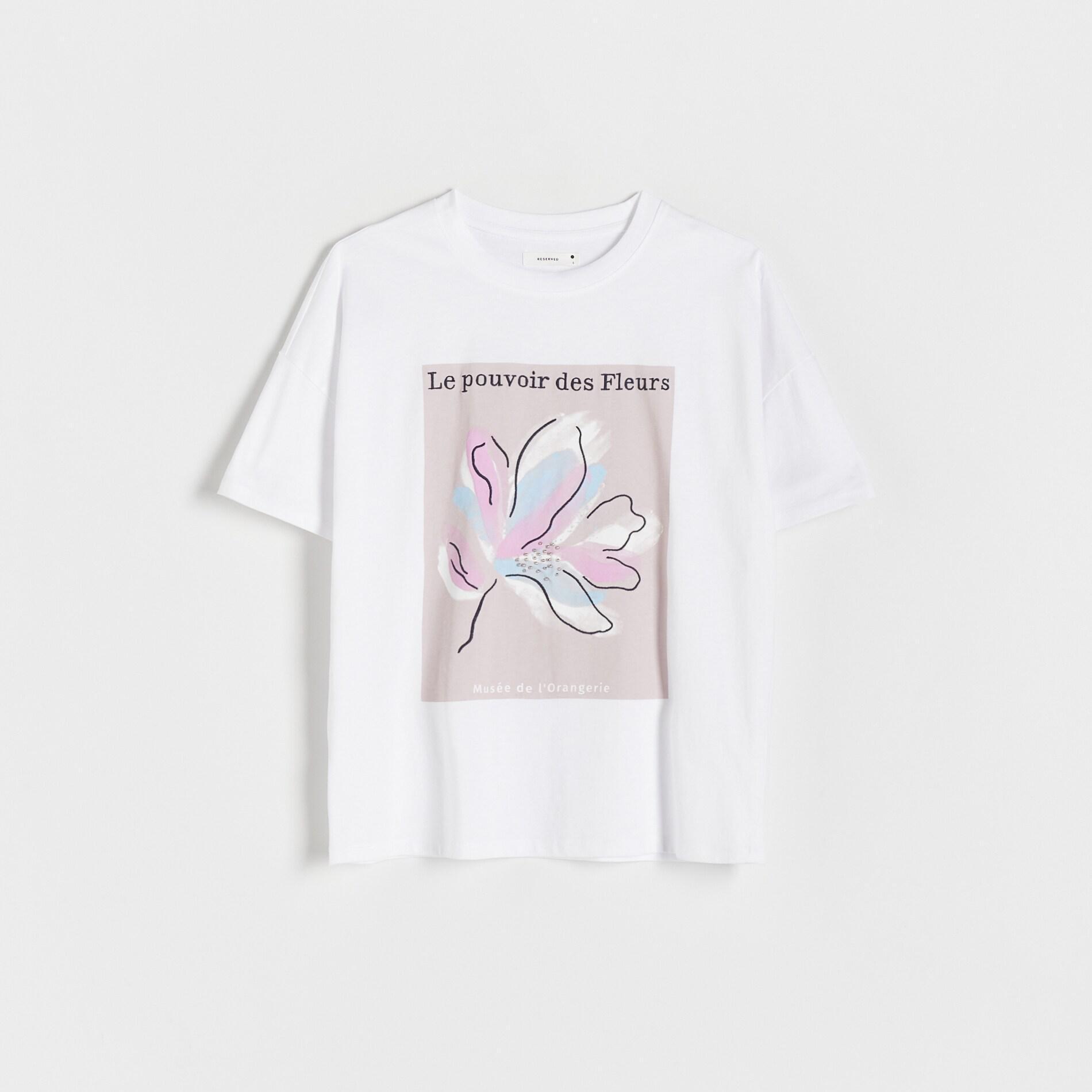 White Regular Printed T-Shirt, , large image number 1