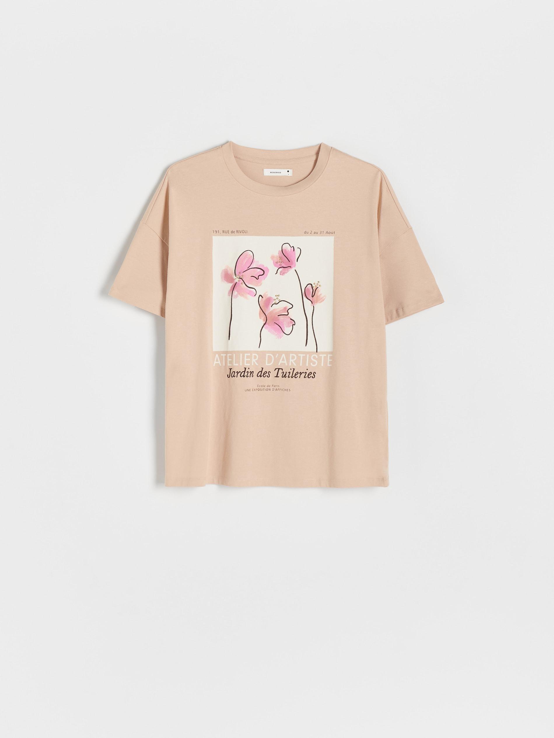 Beige Regular Printed T-Shirt, , large image number 3