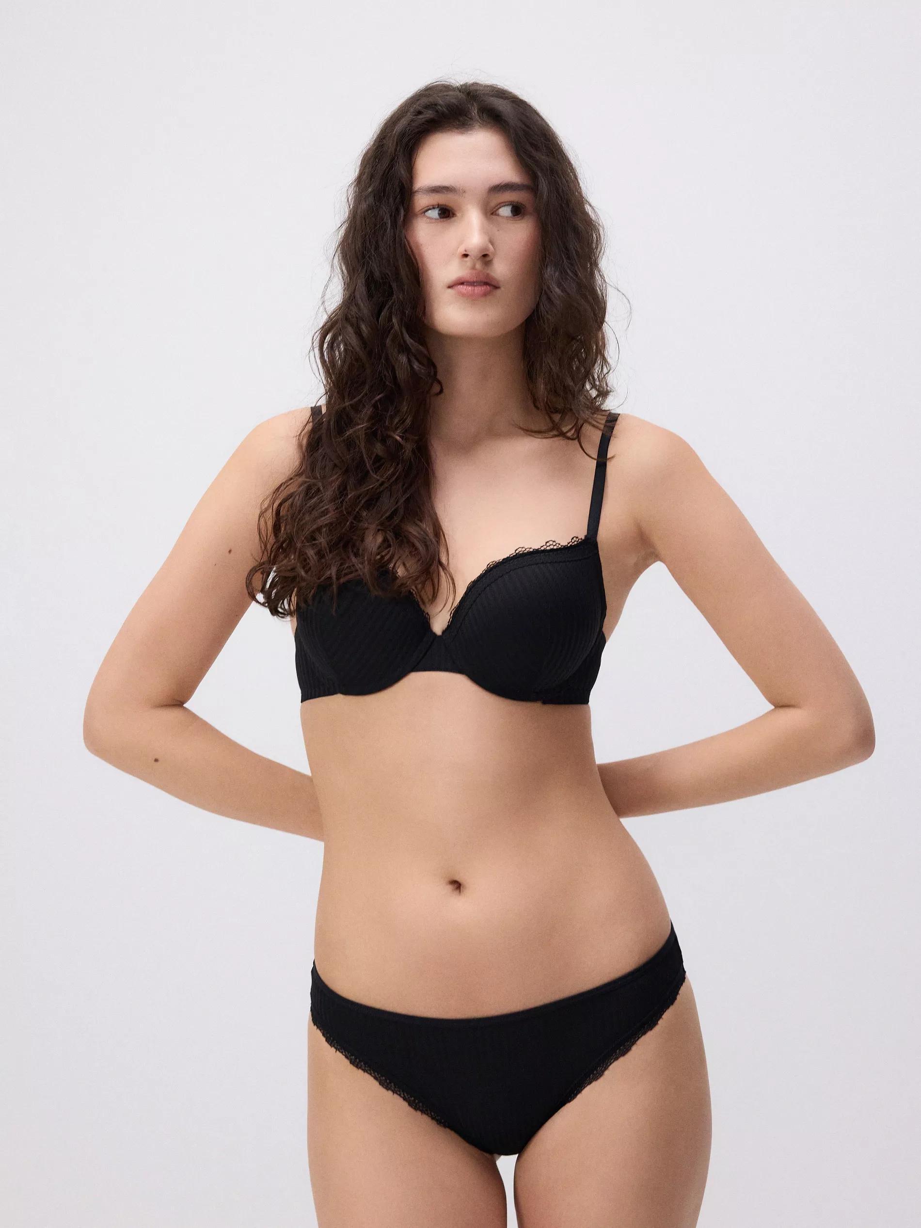 Black Bikini Bottoms, 3-Pack, , large image number 0