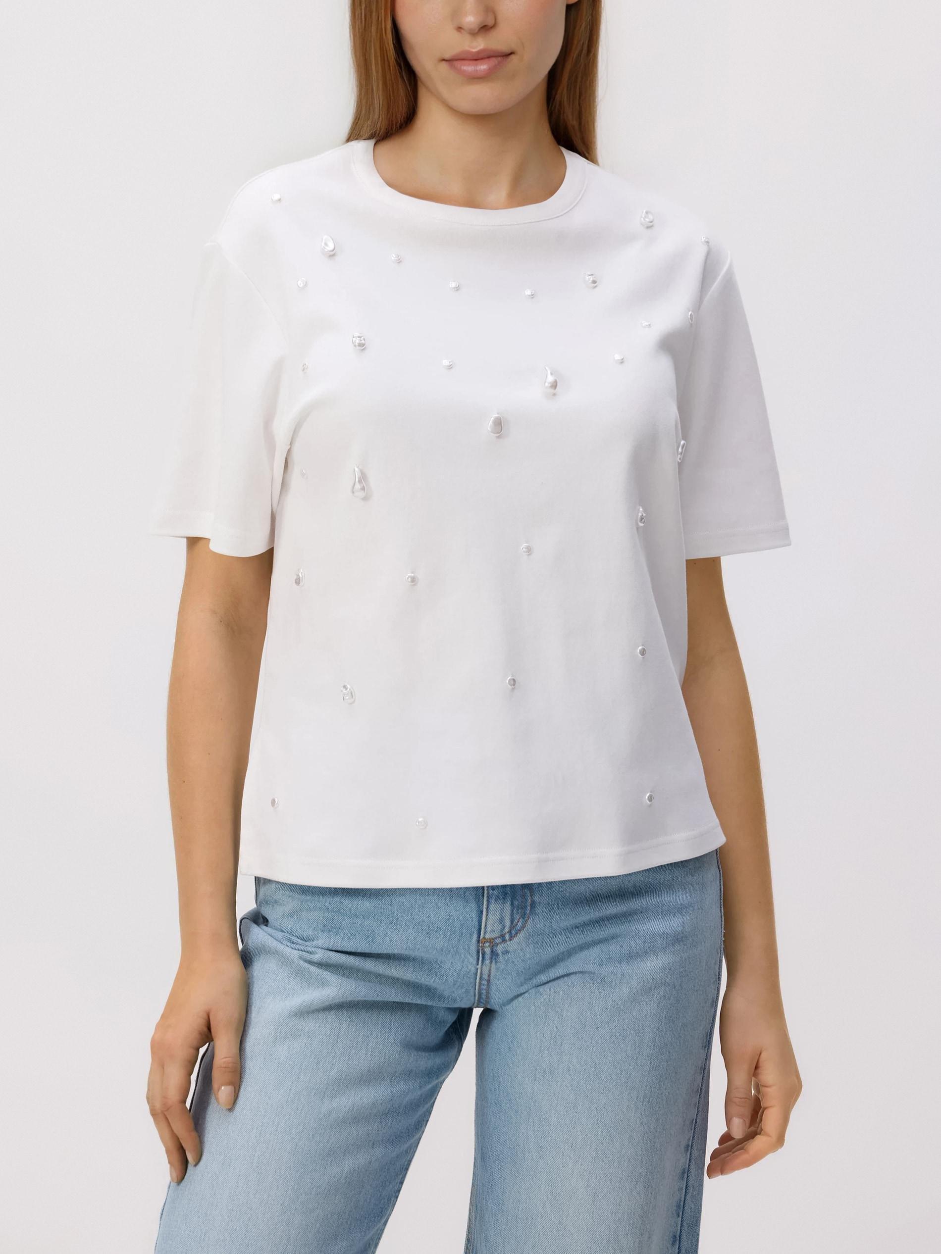 تيشيرت حريمي أبيض, White, medium