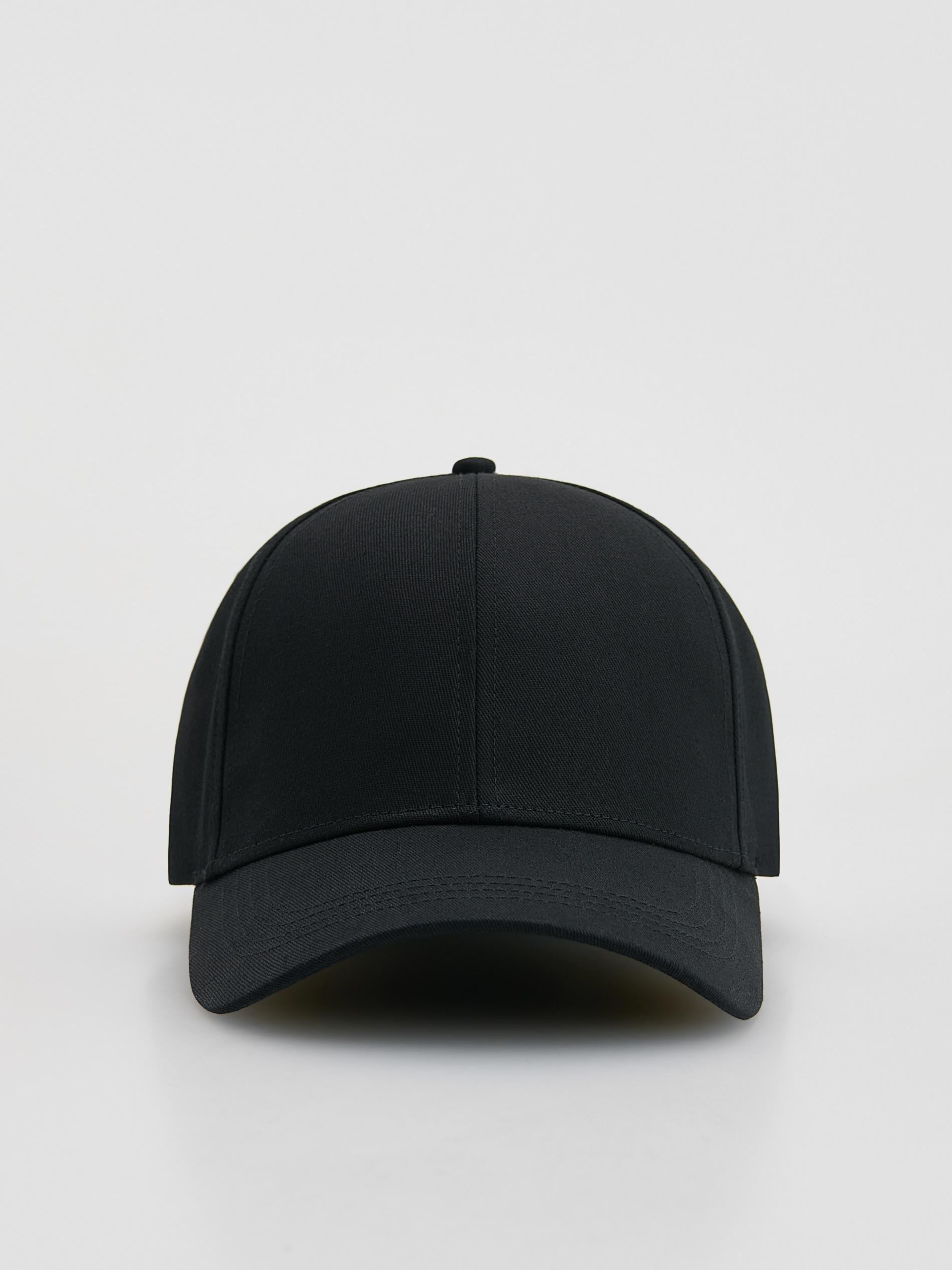 Black Peaked Cap, Black, large image number 2