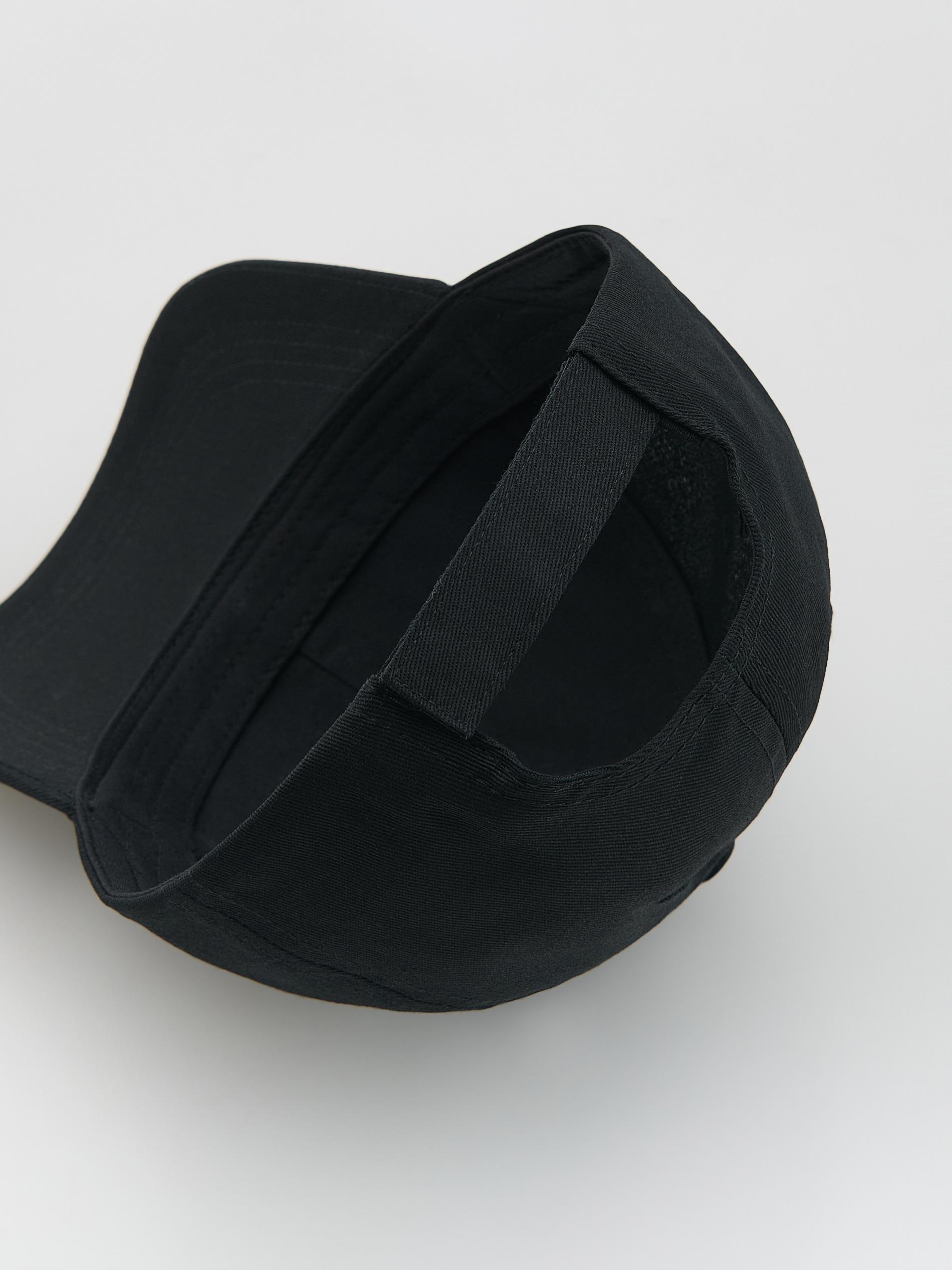 Black Peaked Cap, Black, large image number 4