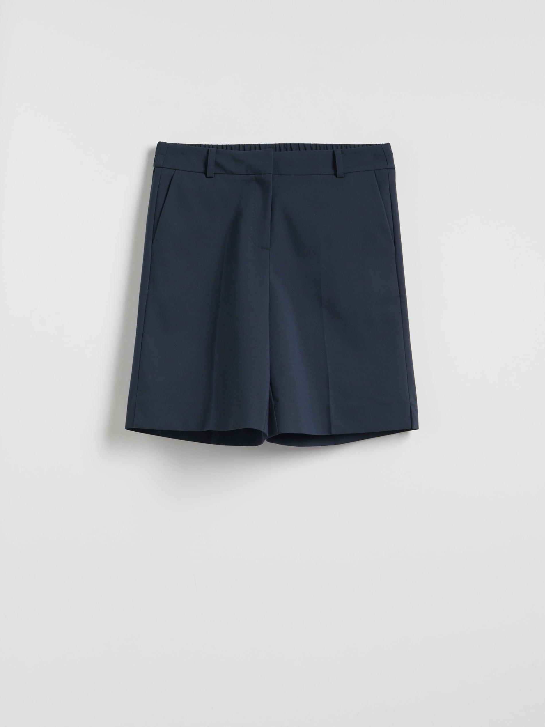 Navy Creased Shorts, Navy, large image number 3