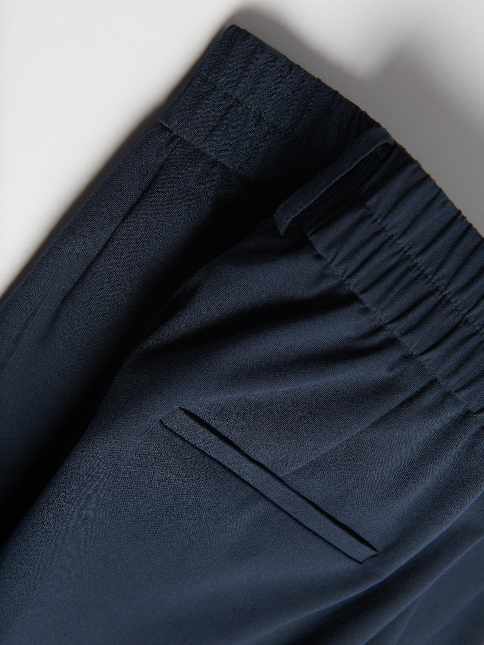 Navy Creased Shorts, Navy, large image number 4