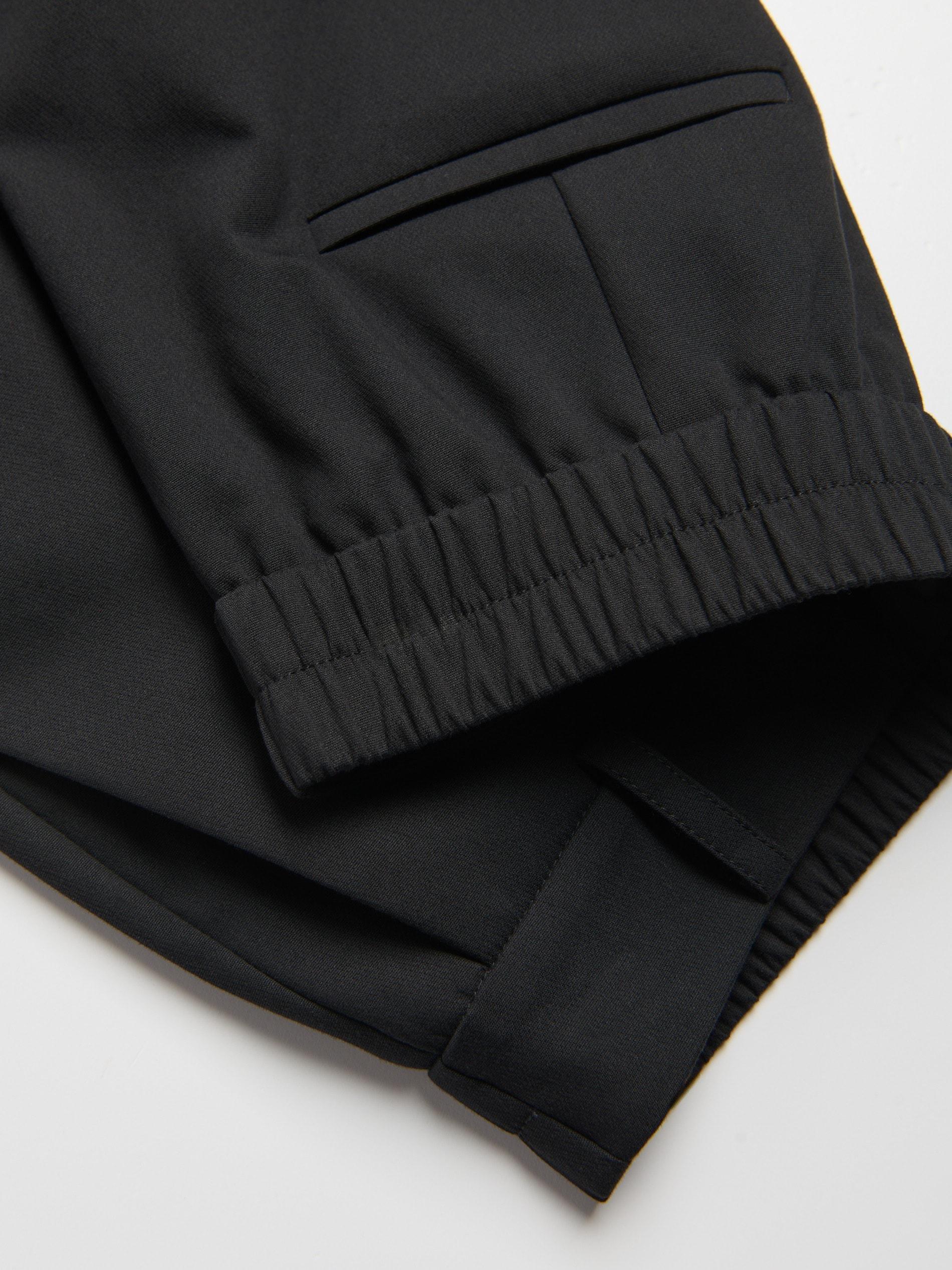 Black Creased Shorts, Black, large image number 4