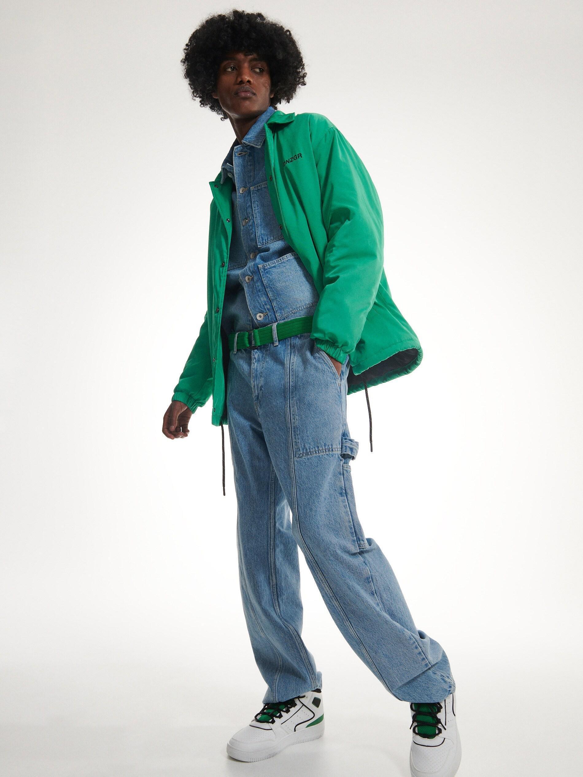 Green Webbing Belt With Buckle, , large image number 0