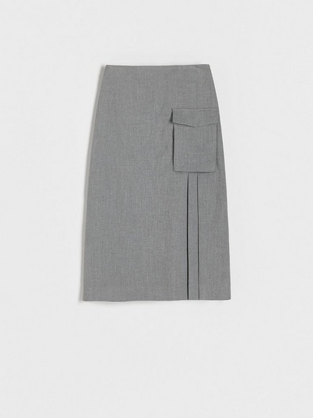 Reserved - Grey Midi Skirt