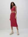 Reserved - Hot Pink Knitted Midi Skirt