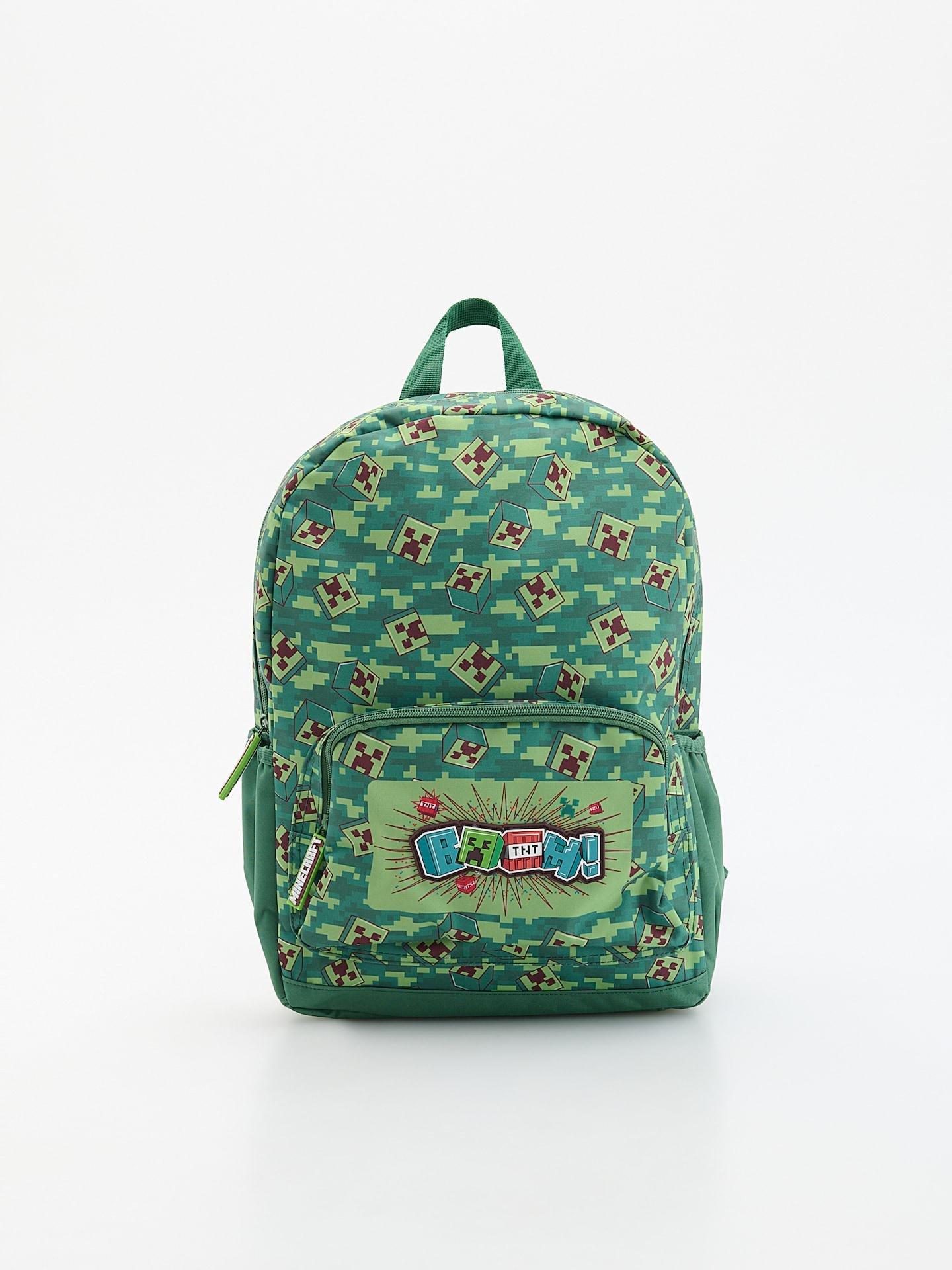 Green Minecraft Backpack, Green, medium