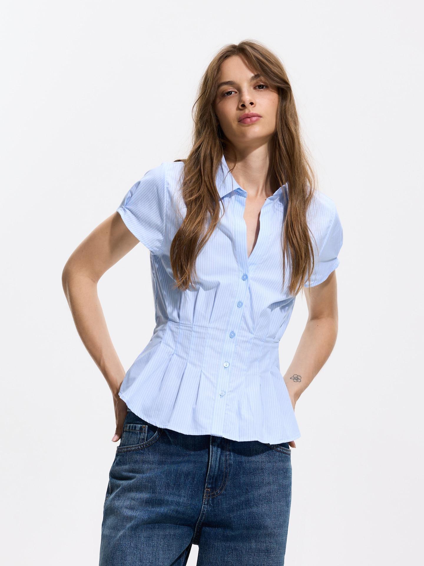 Blue Tailored Shirt, Blue, medium
