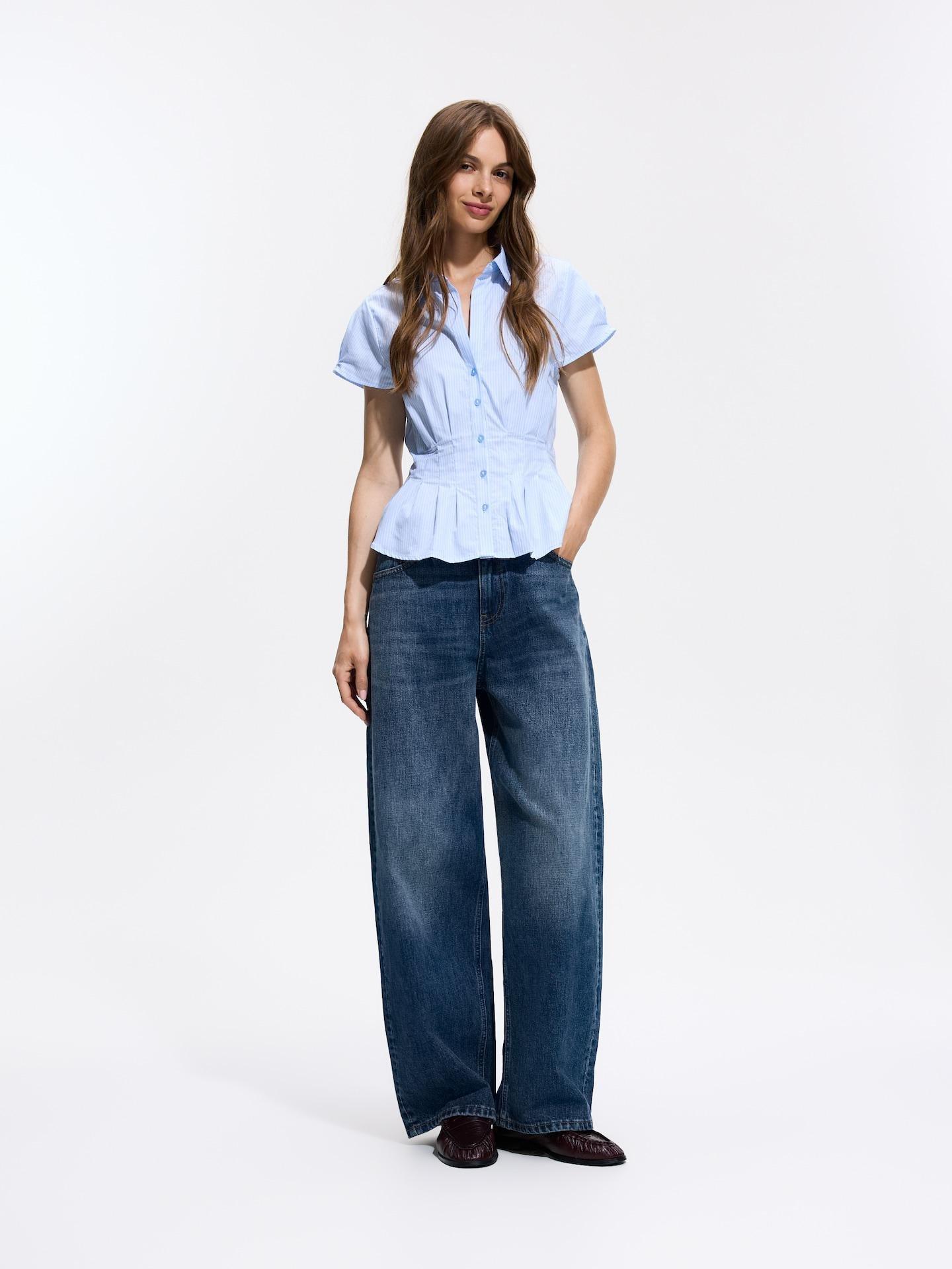 Blue Tailored Shirt, Blue, large image number 1