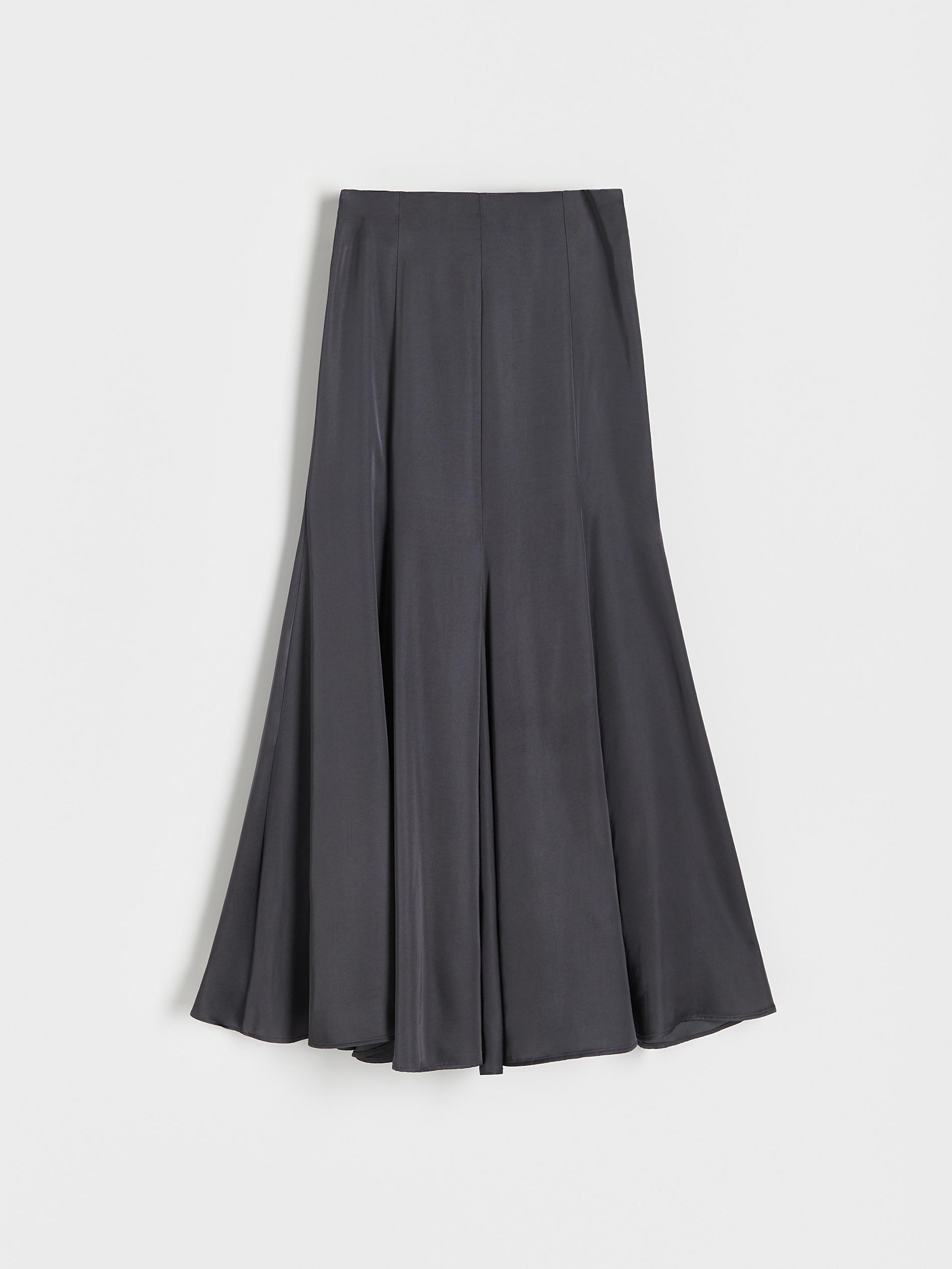 Grey Viscose Maxi Skirt, Grey, large image number 1