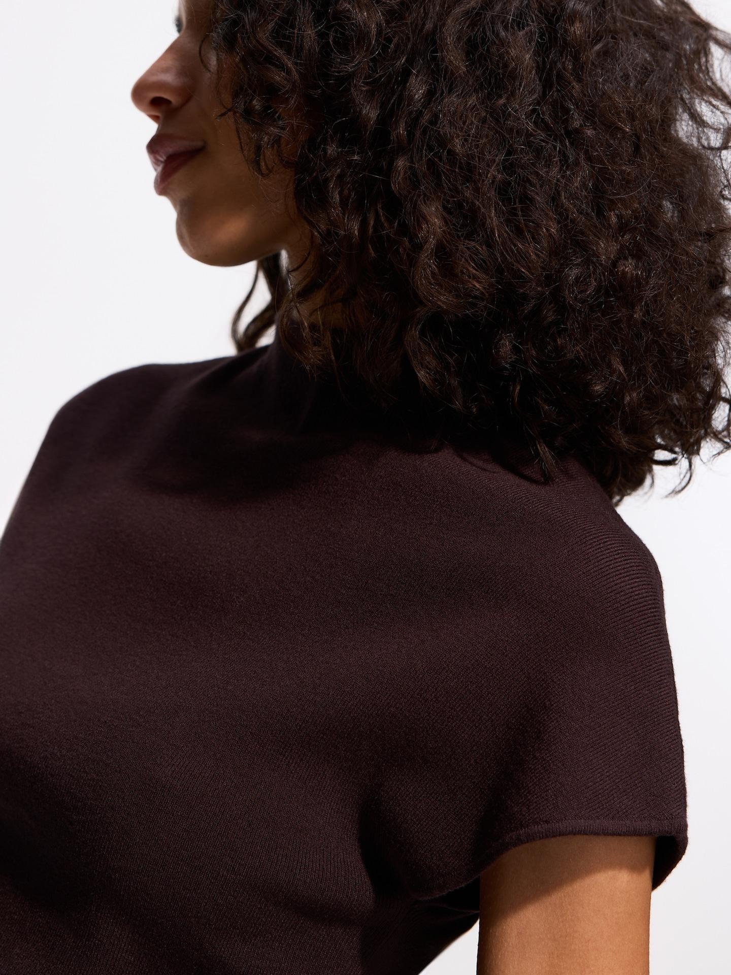 Brown Viscose Blend Blouse, Brown, large image number 4