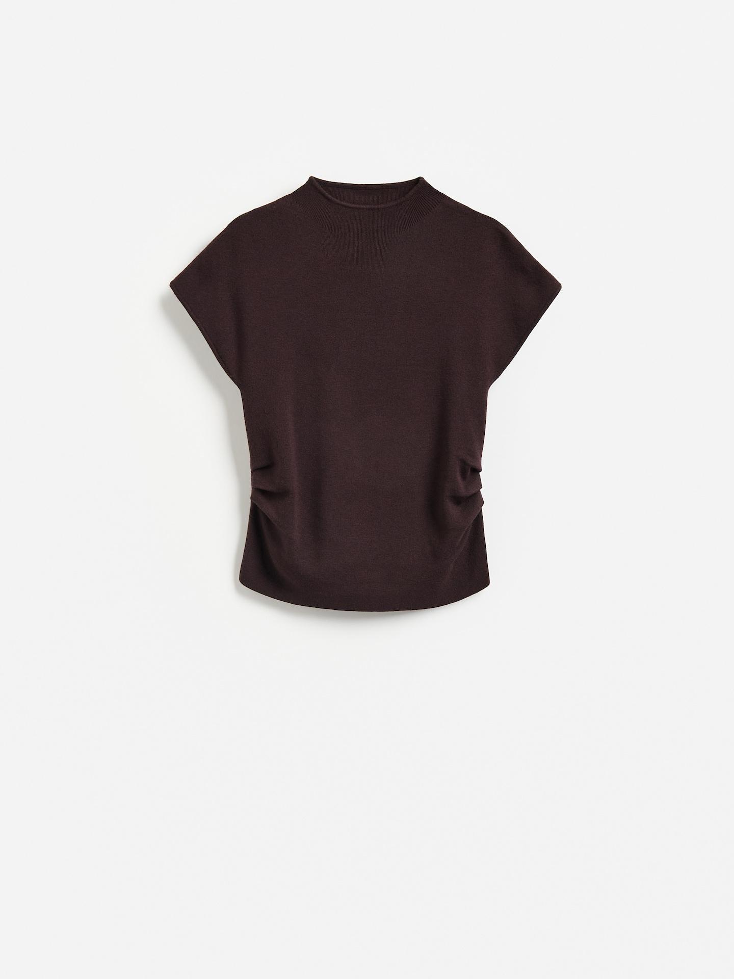 Brown Viscose Blend Blouse, Brown, large image number 5