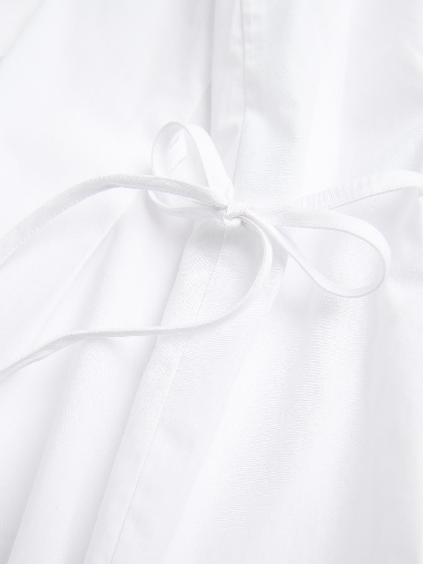 White Lyocell Blend Shirt, White, large image number 5