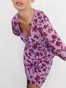 Reserved - Violet Jacquard Fabric Dress, Women
