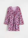 Reserved - Violet Jacquard Fabric Dress, Women