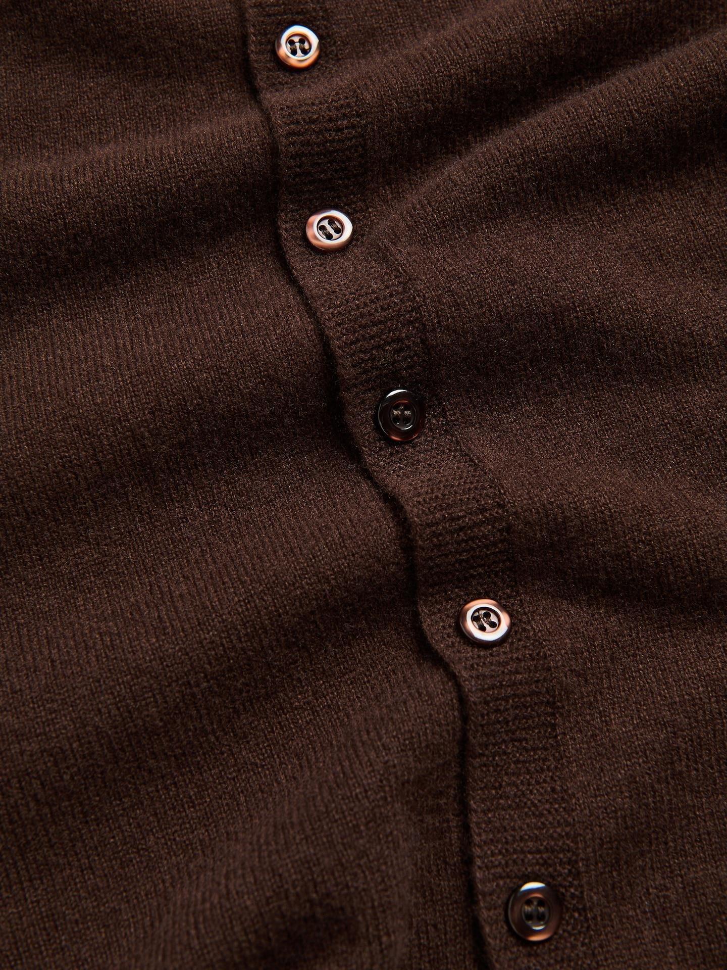 Brown Wool Cardigan, Brown, medium