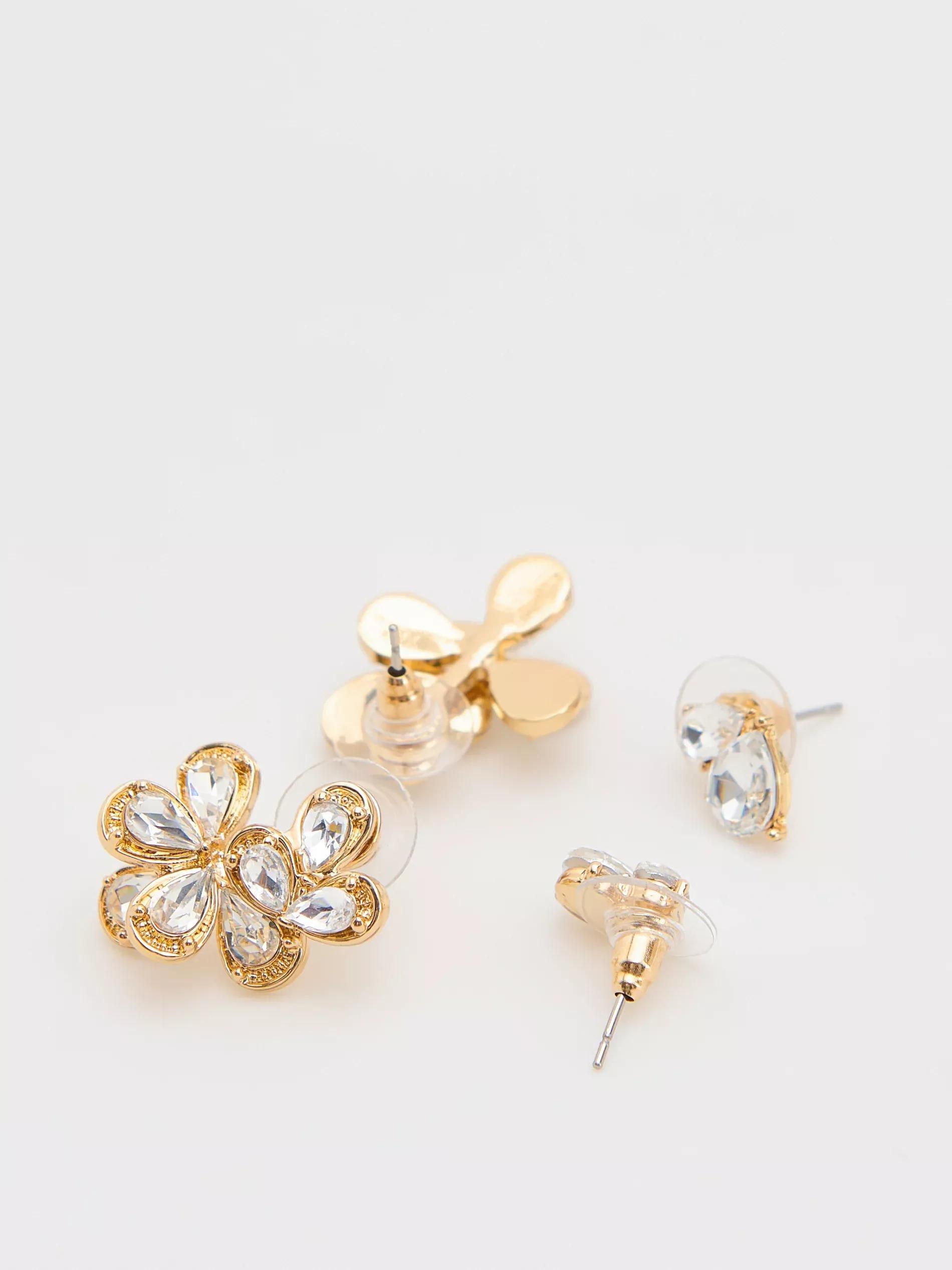 Gold Earrings, Golden, large image number 3