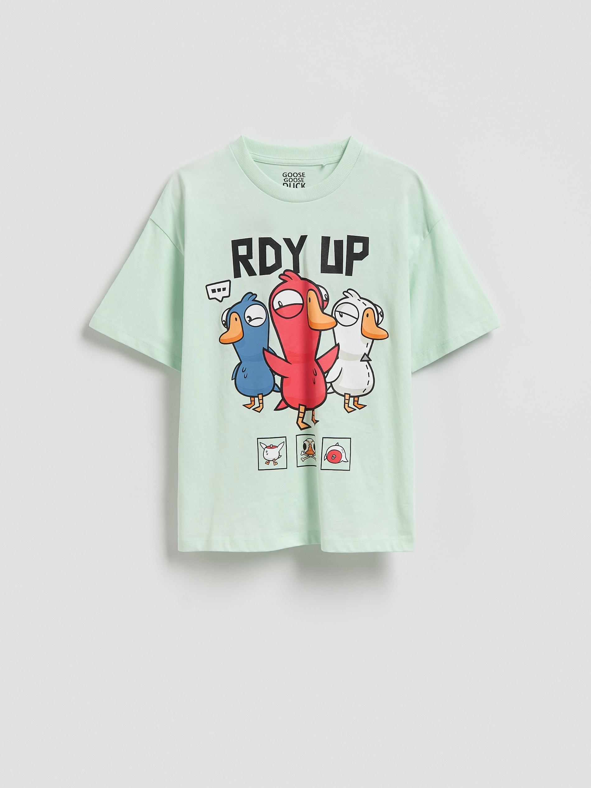 Green Goose Goose Duck T-Shirt, Green, medium