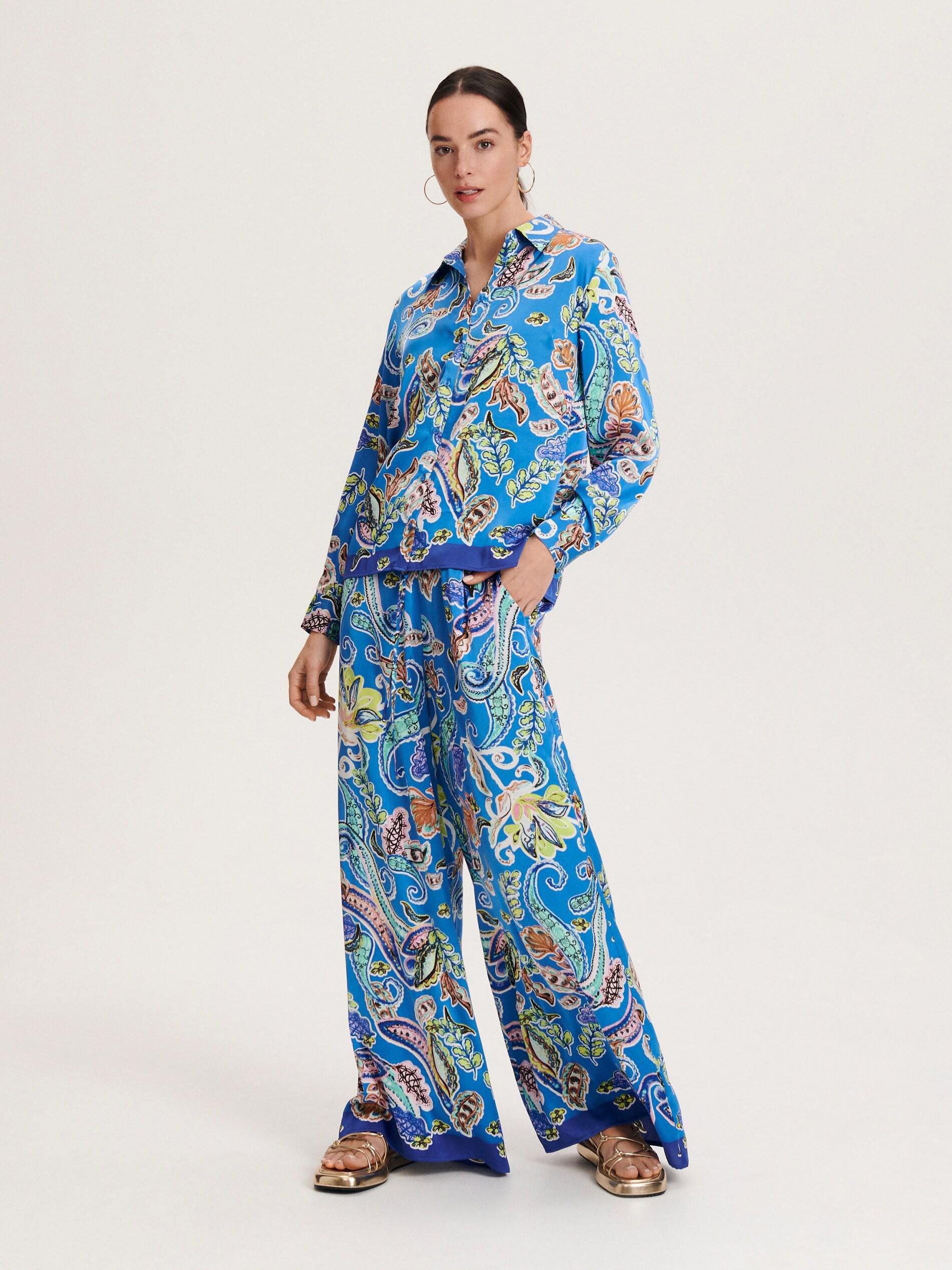 Blue Patterned Shirt, , large image number 0