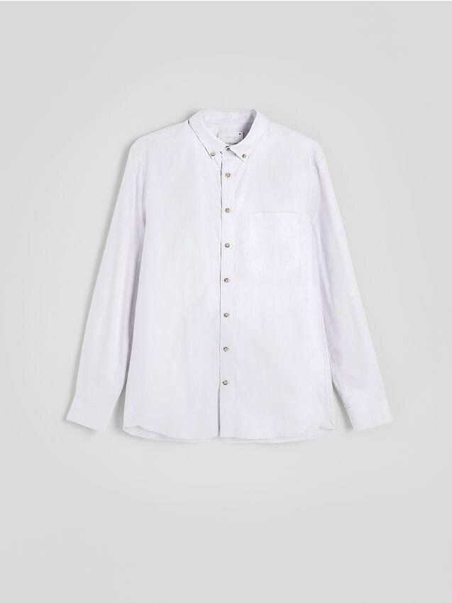 White Regular Fit Shirt With Pocket, , large image number 0