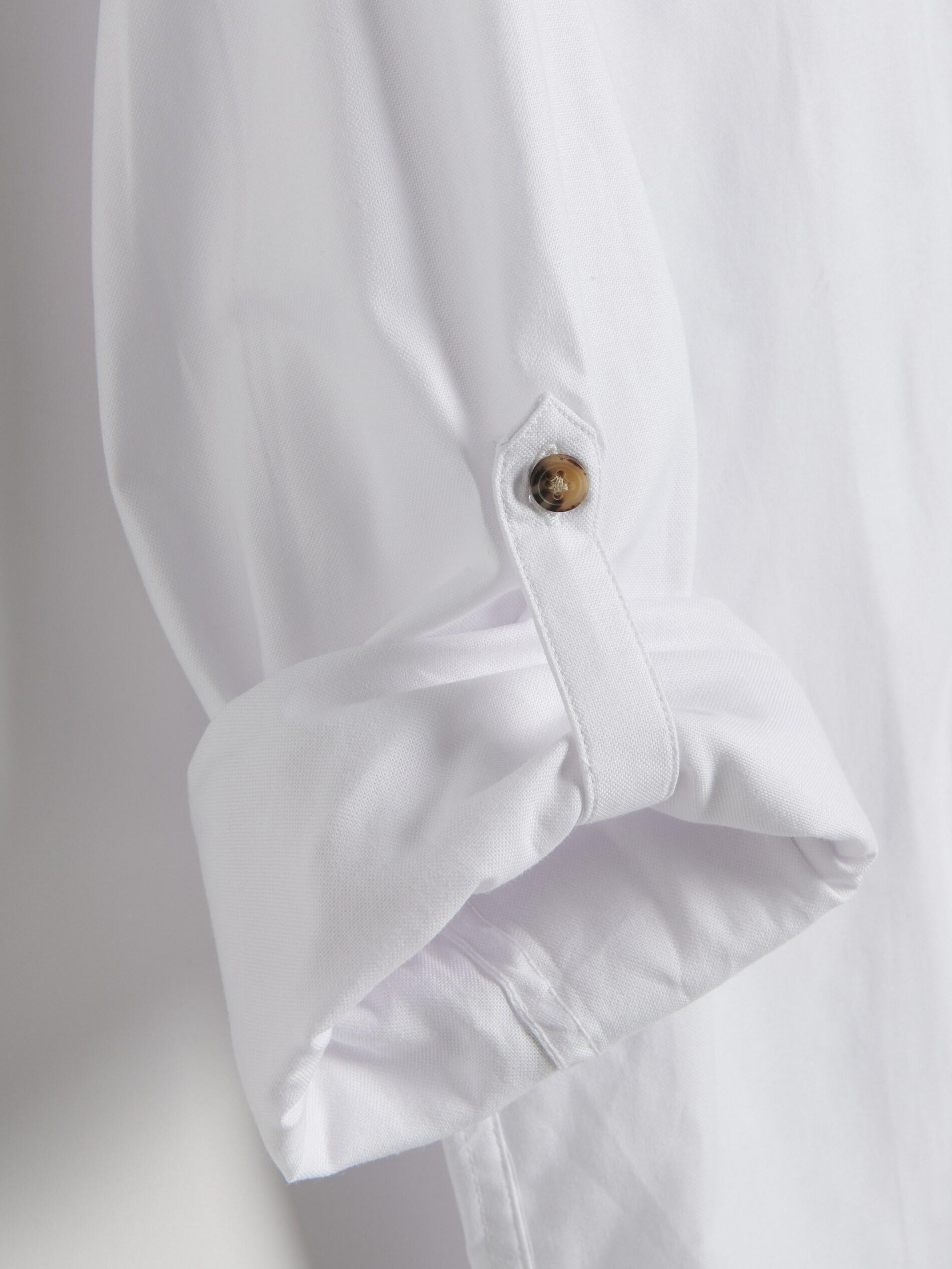 White Regular Fit Shirt With Pocket, , large image number 2