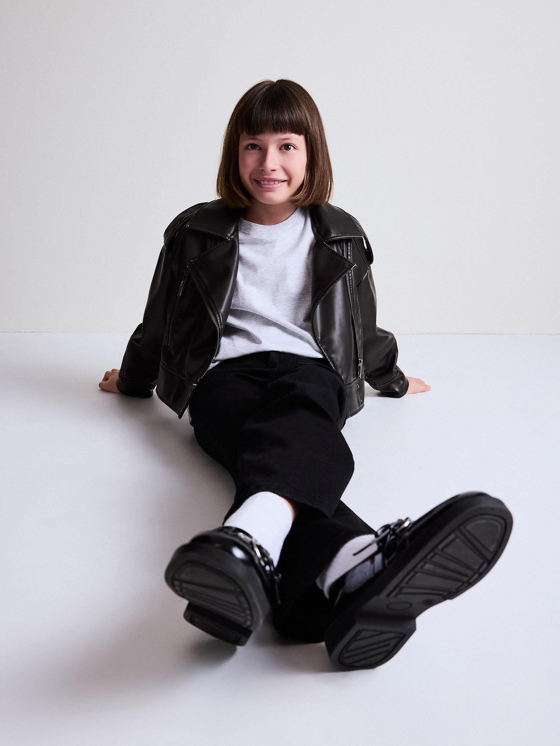 White Cotton T-Shirt, Kids Girls, , large image number 4