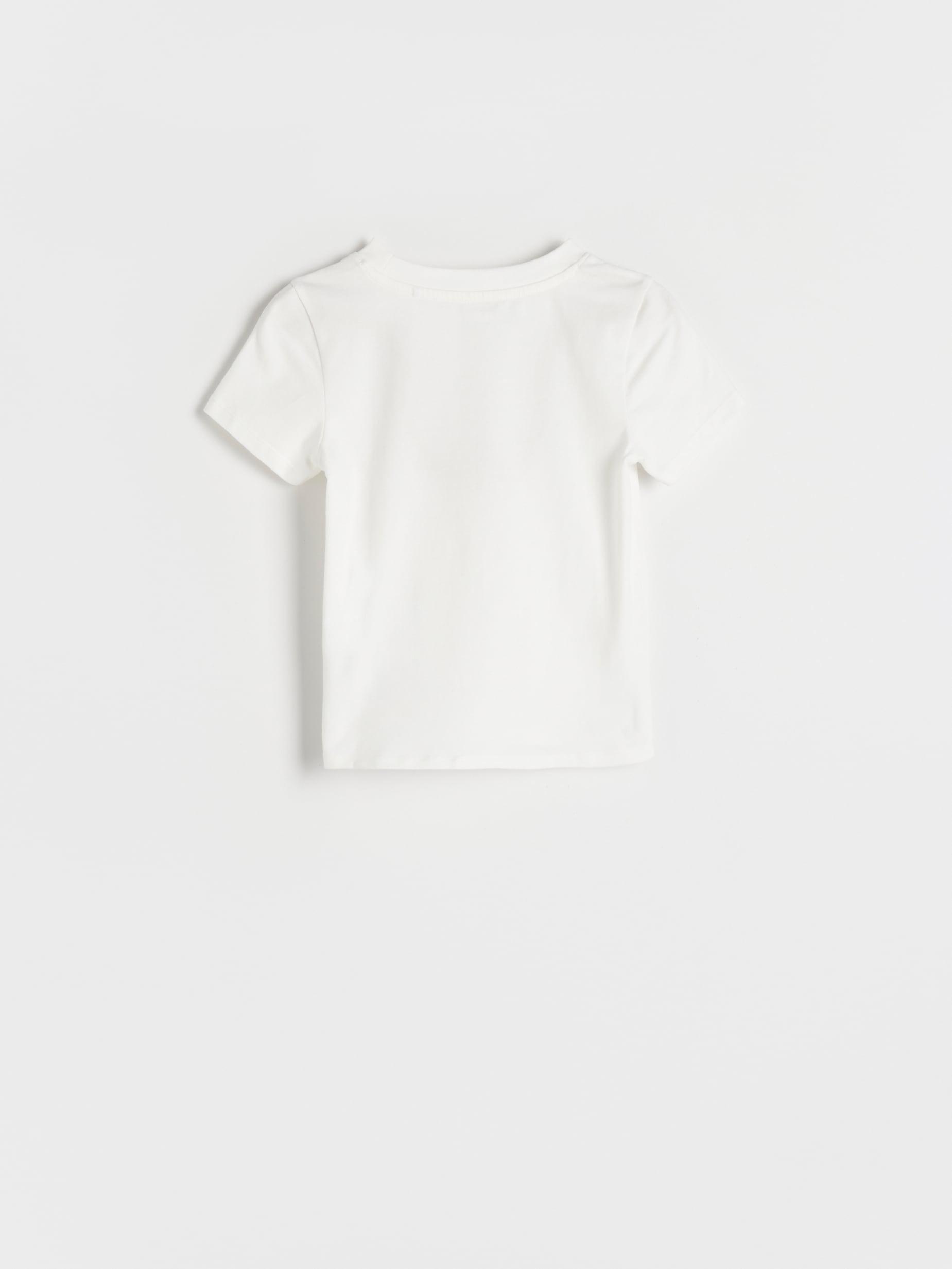 Reserved - Cream Cotton Rich T-Shirt, Kids Girls
