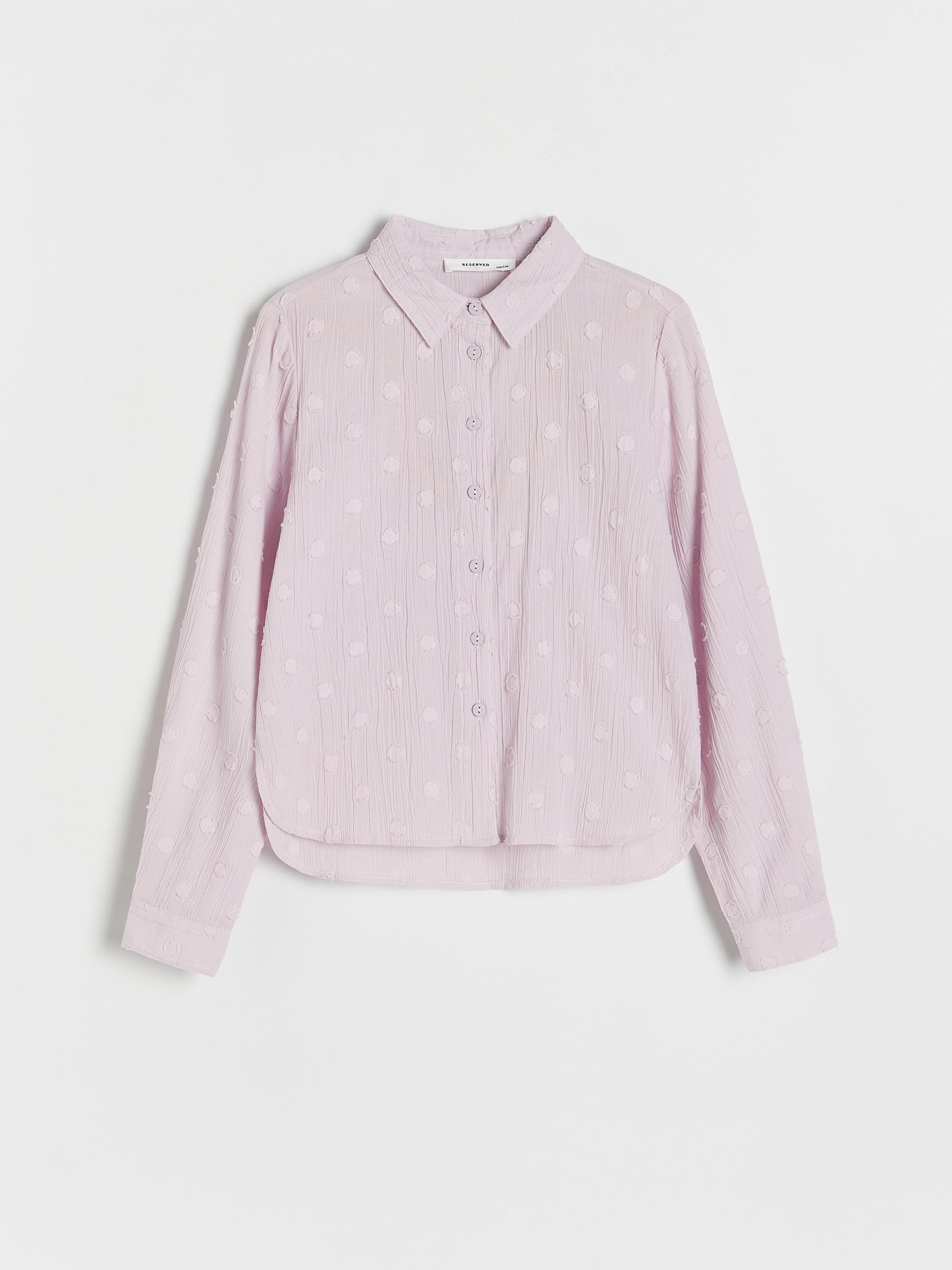 Purple Cotton Shirt, Kids Girls, , large image number 1