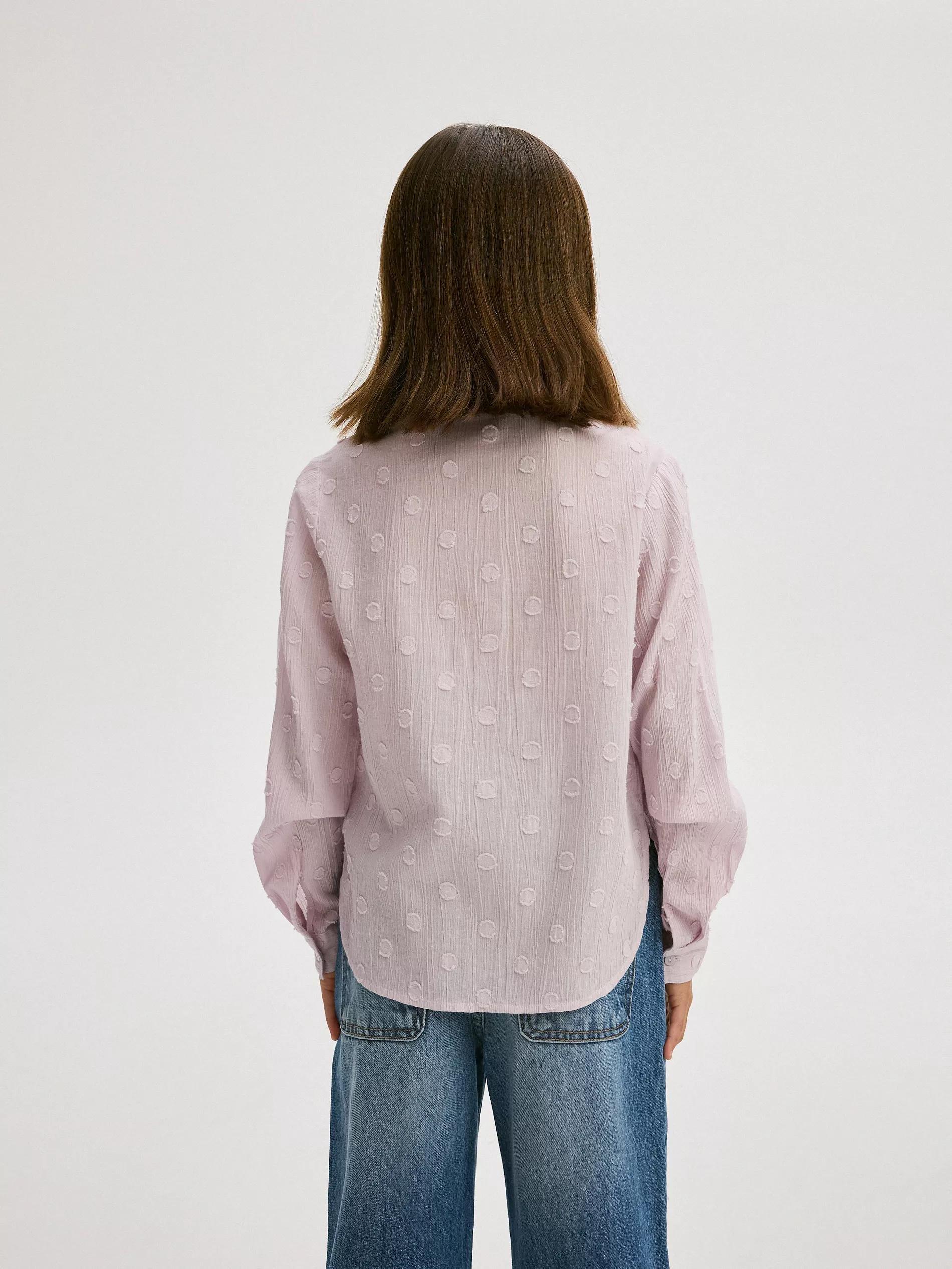 Purple Cotton Shirt, Kids Girls, , large image number 12