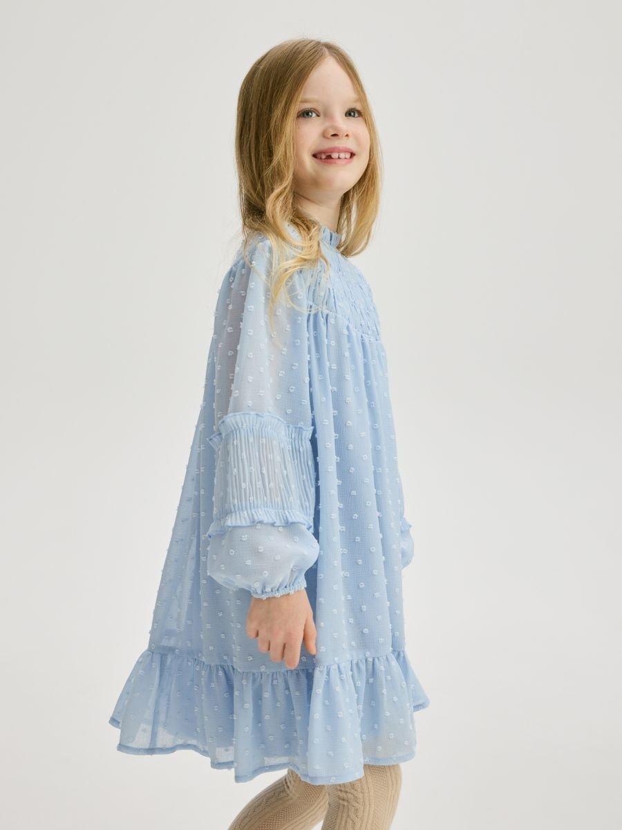 Blue Patterned Dress, Blue, large image number 2