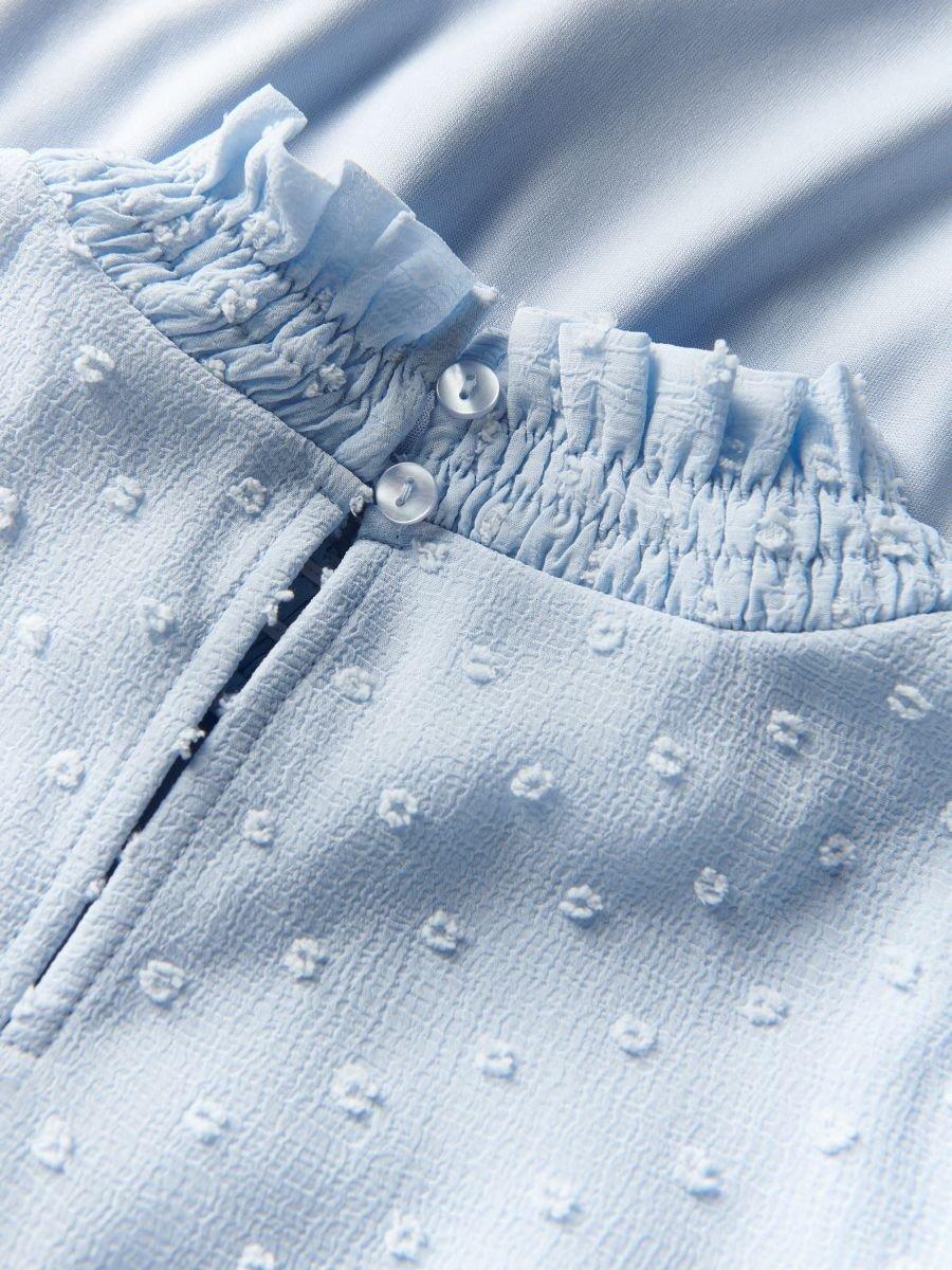 Blue Patterned Dress, Blue, large image number 3