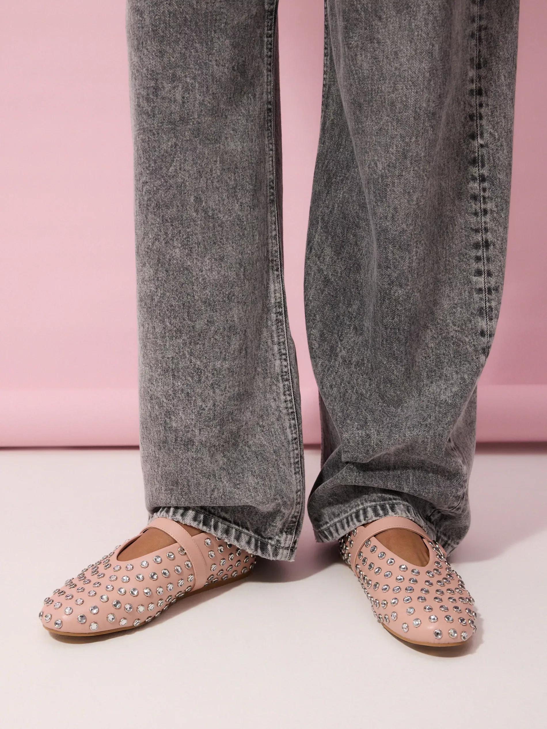 Pink Mary Jane Ballerinas, , large image number 0