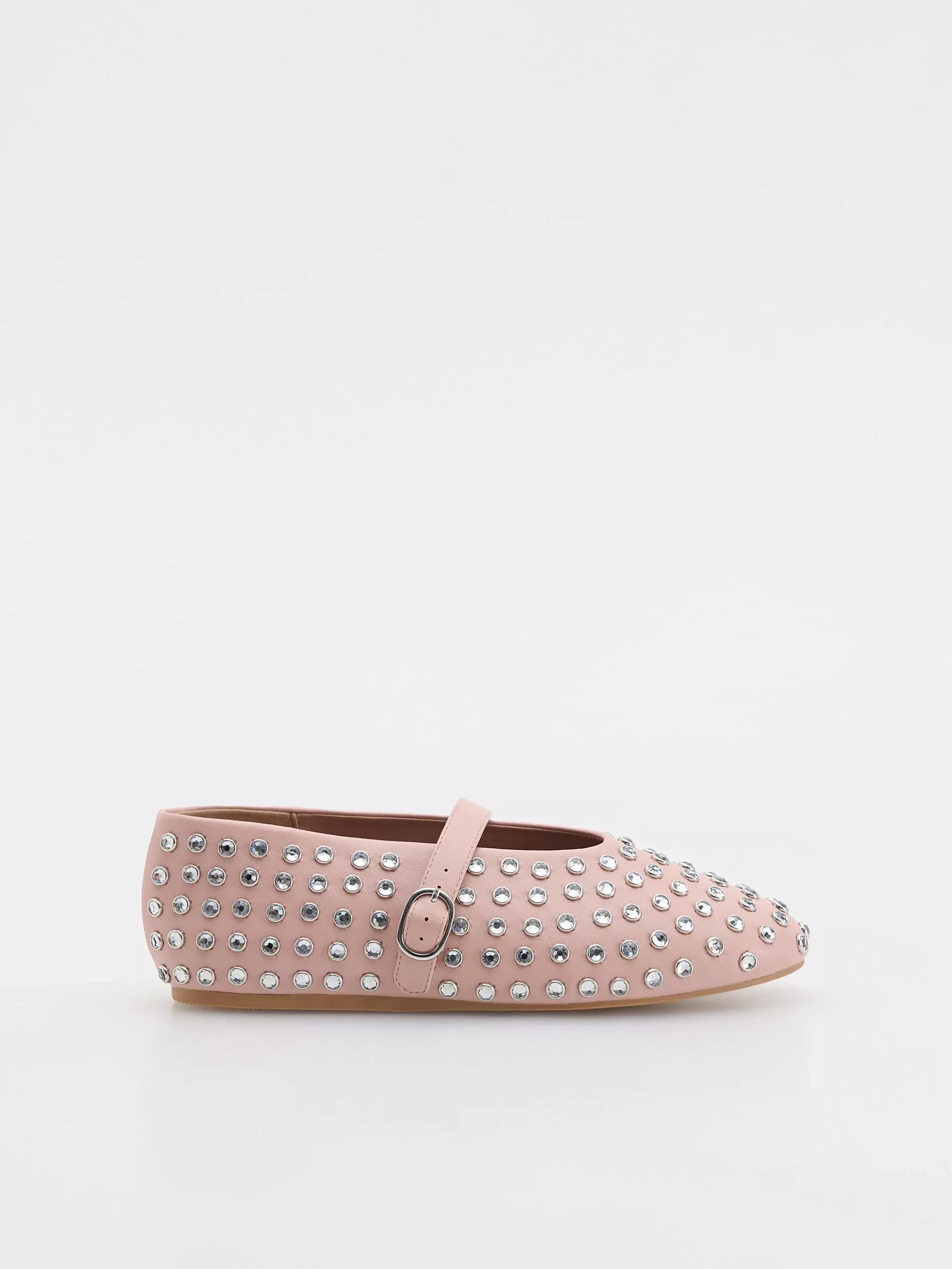 Pink Mary Jane Ballerinas, , large image number 1