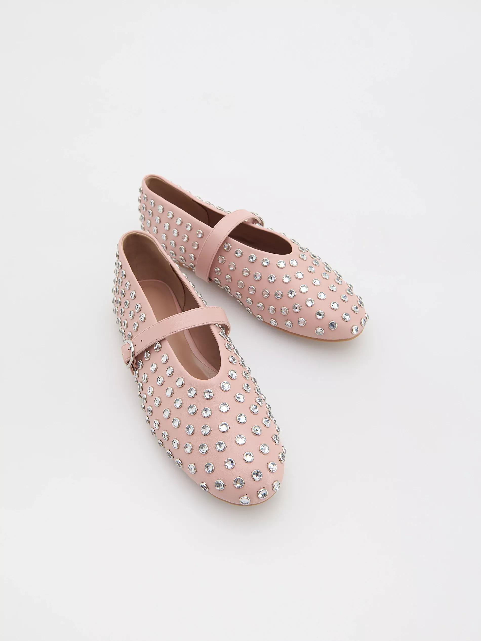 Pink Mary Jane Ballerinas, , large image number 2