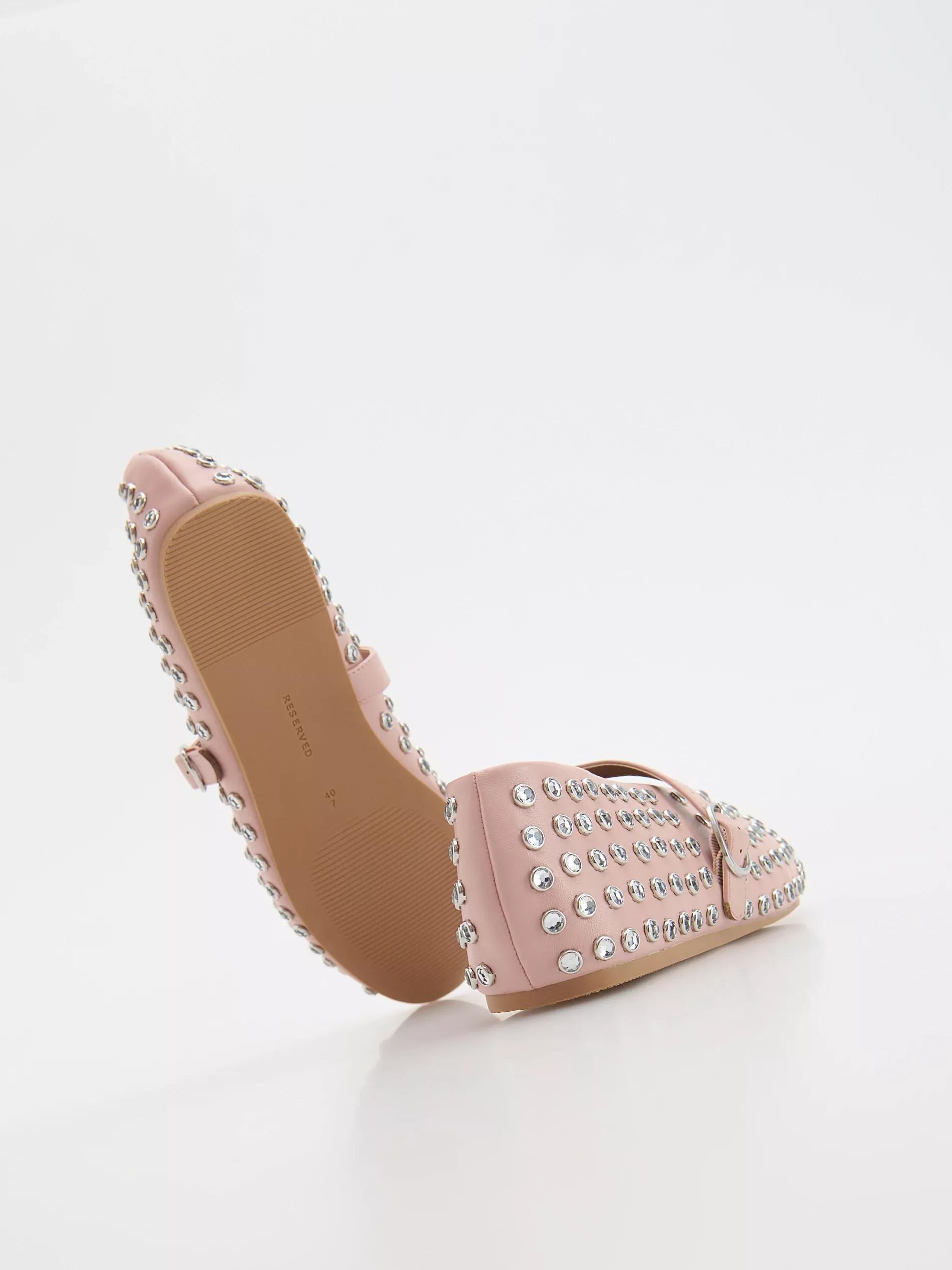 Pink Mary Jane Ballerinas, , large image number 3