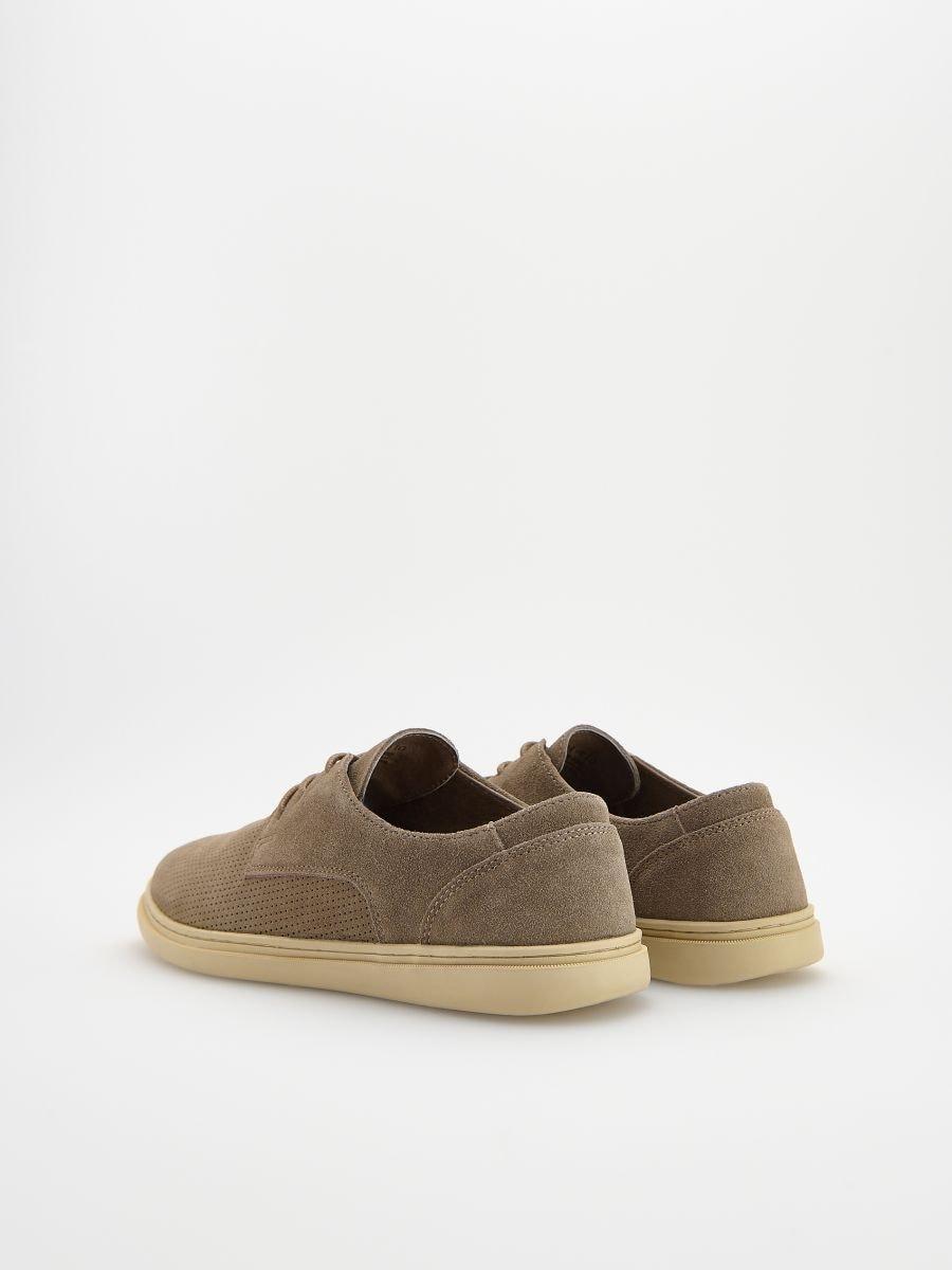 Beige Leather Shoes, , large image number 2